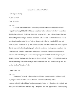 Study Guide RLGN 105 Midterm Exam - Weider Know the following terms ...