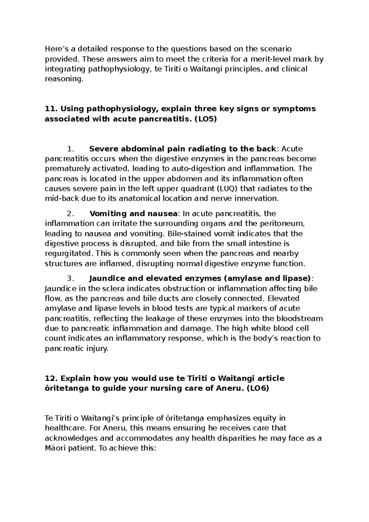 Sample Answer - Here’s a detailed response to the questions based on ...