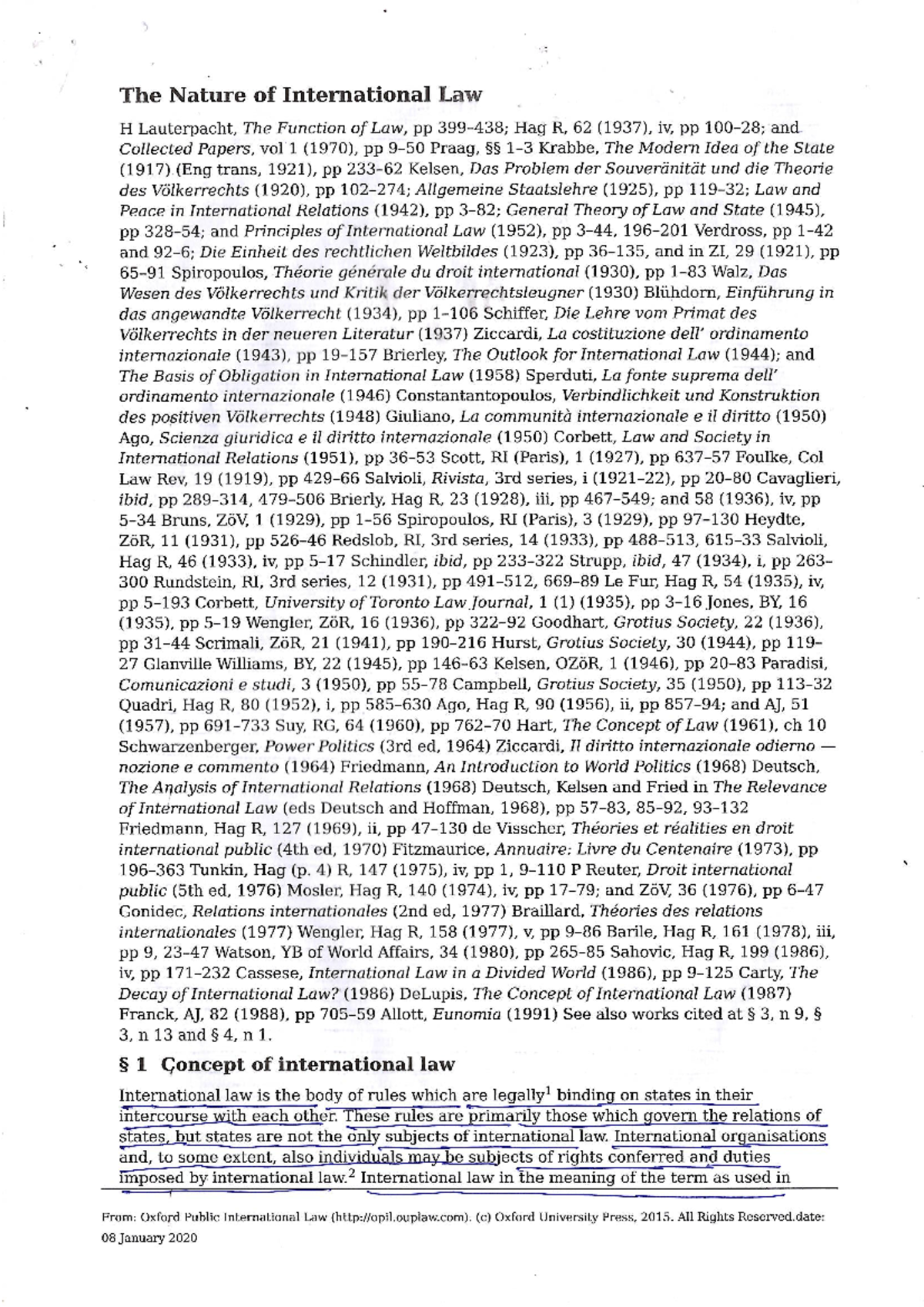 International Law Overview: Key Concepts and Historical Development ...
