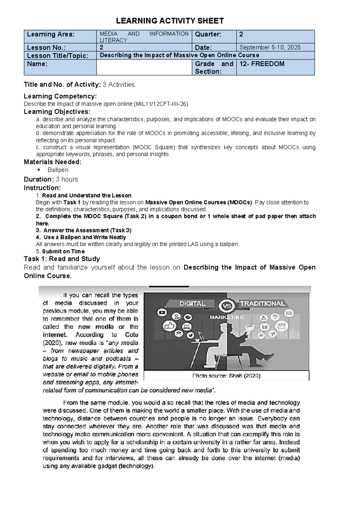LAS Q2: Understanding the Impact of MOOCs on Education and Learning ...