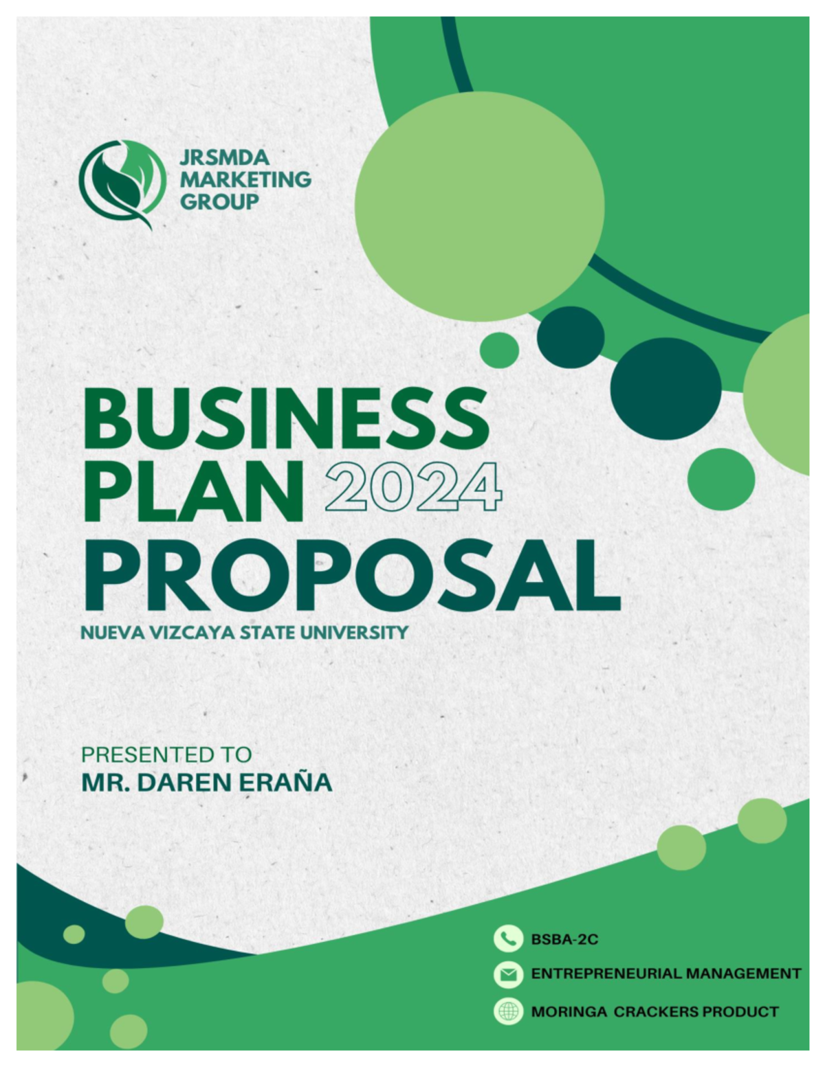 Business Plan for Moringa Crackers - ENTREPRENEURIAL MANAGEMENT 2C ...