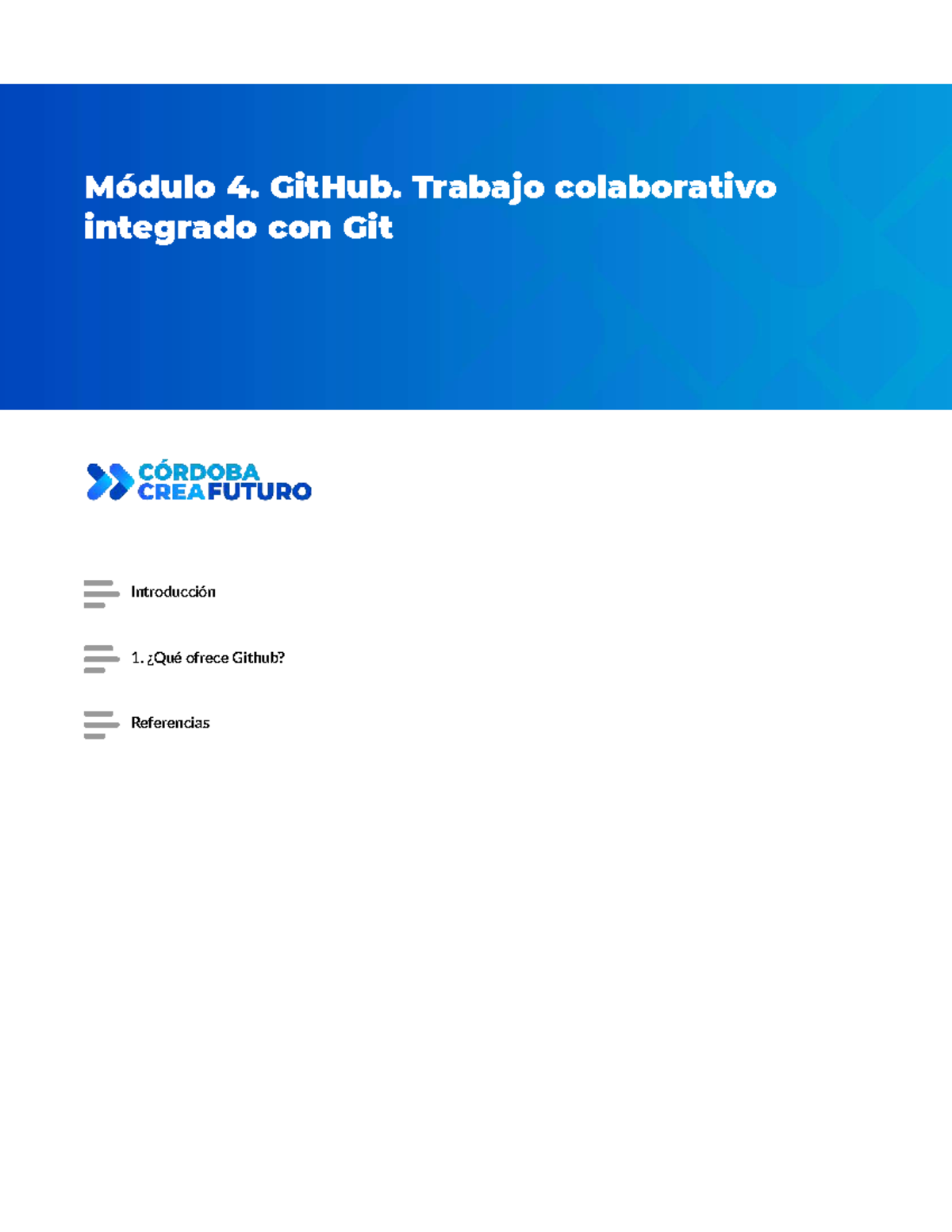 Módulo 4: GitHub y Trabajo Colaborativo Integrado con Git - Studocu