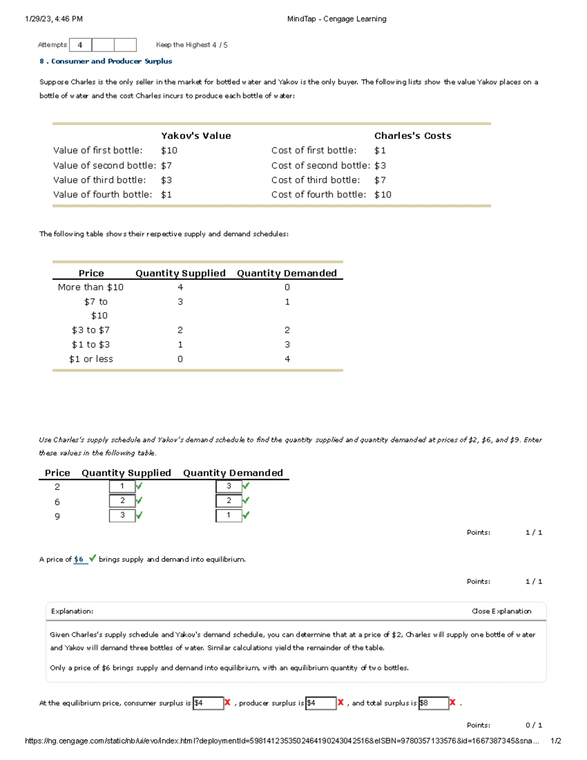 module quiz one operating cost ? - 3/5/23, 1:45 PM MindTap - Cengage ...