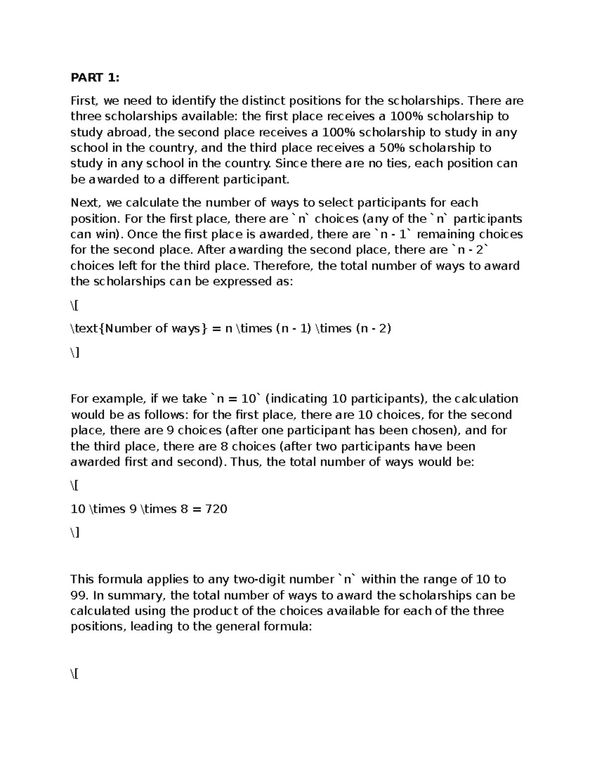 MATH 1302-01 Discrete Mathematics - Discussion Forum Unit 3 - PART 1 ...