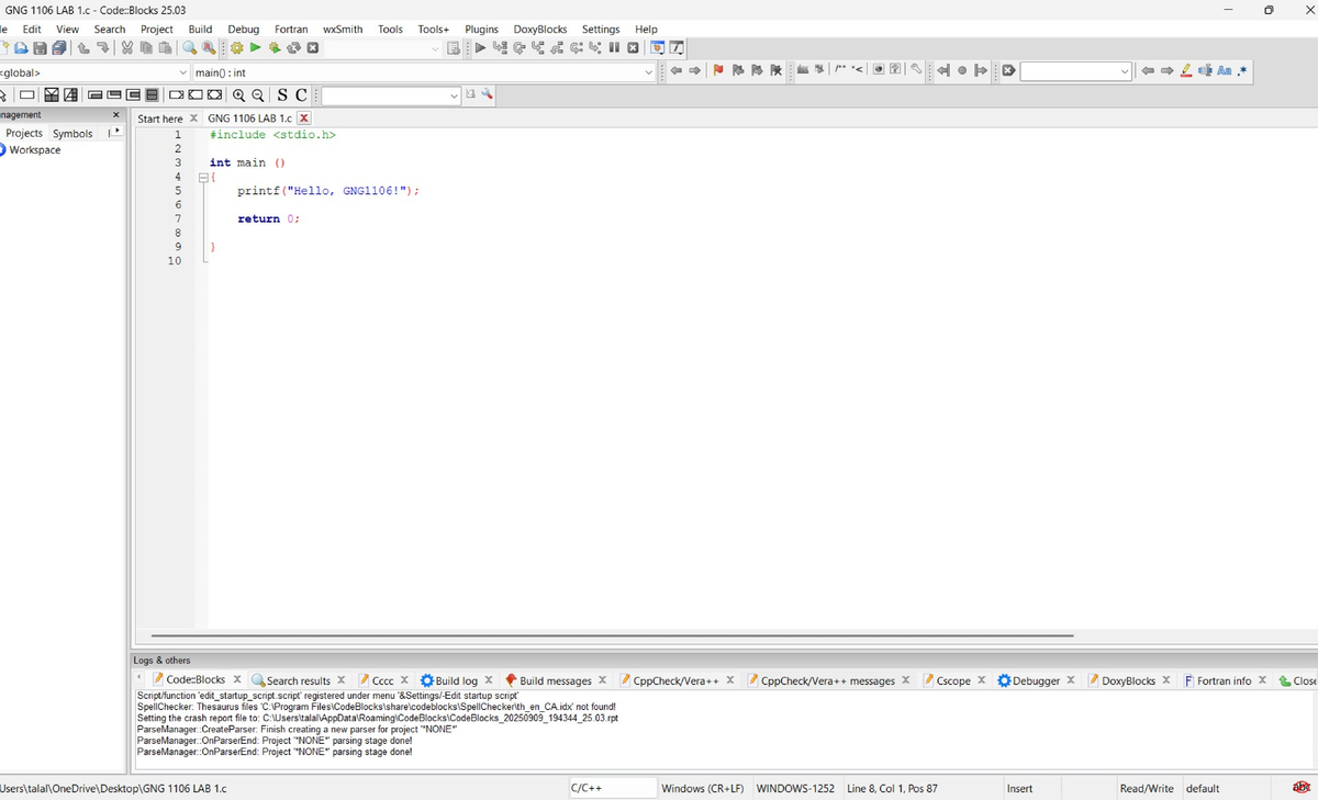 GNG 1106 LAB 1 - Fortran Code Implementation and Debugging - Studocu
