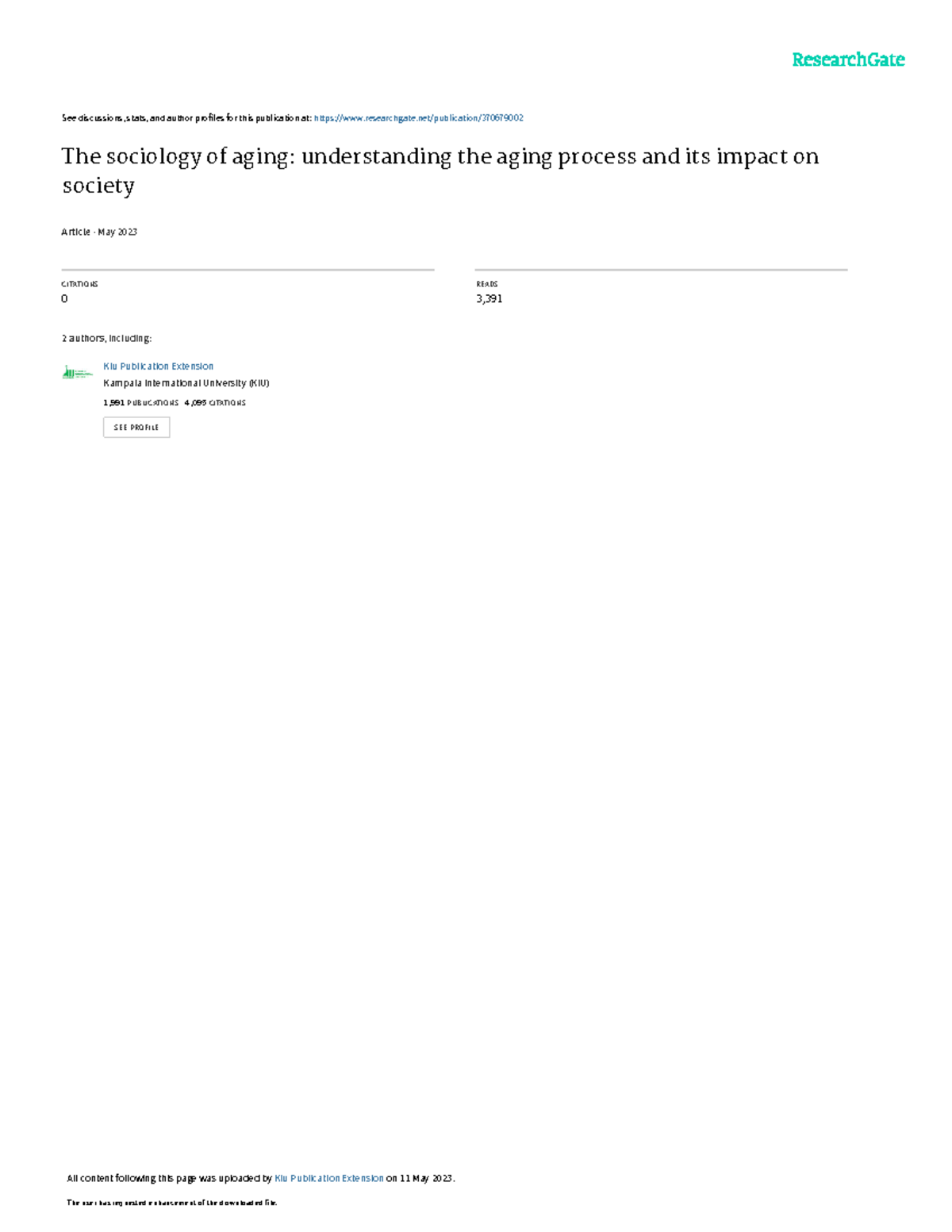 The Sociology of Aging: Understanding the Aging Process & Societal ...