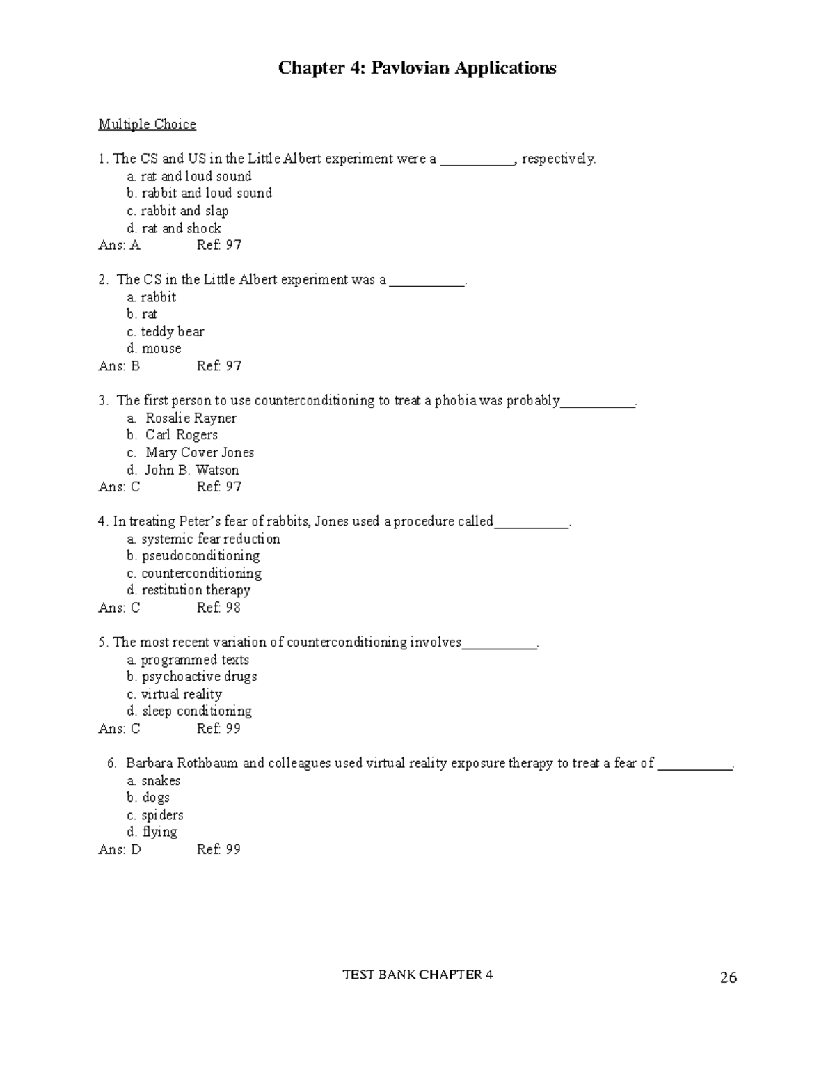 Chance 7e TB Ch04 - Chapter 4 Test Bank and Quiz Answers - Studocu