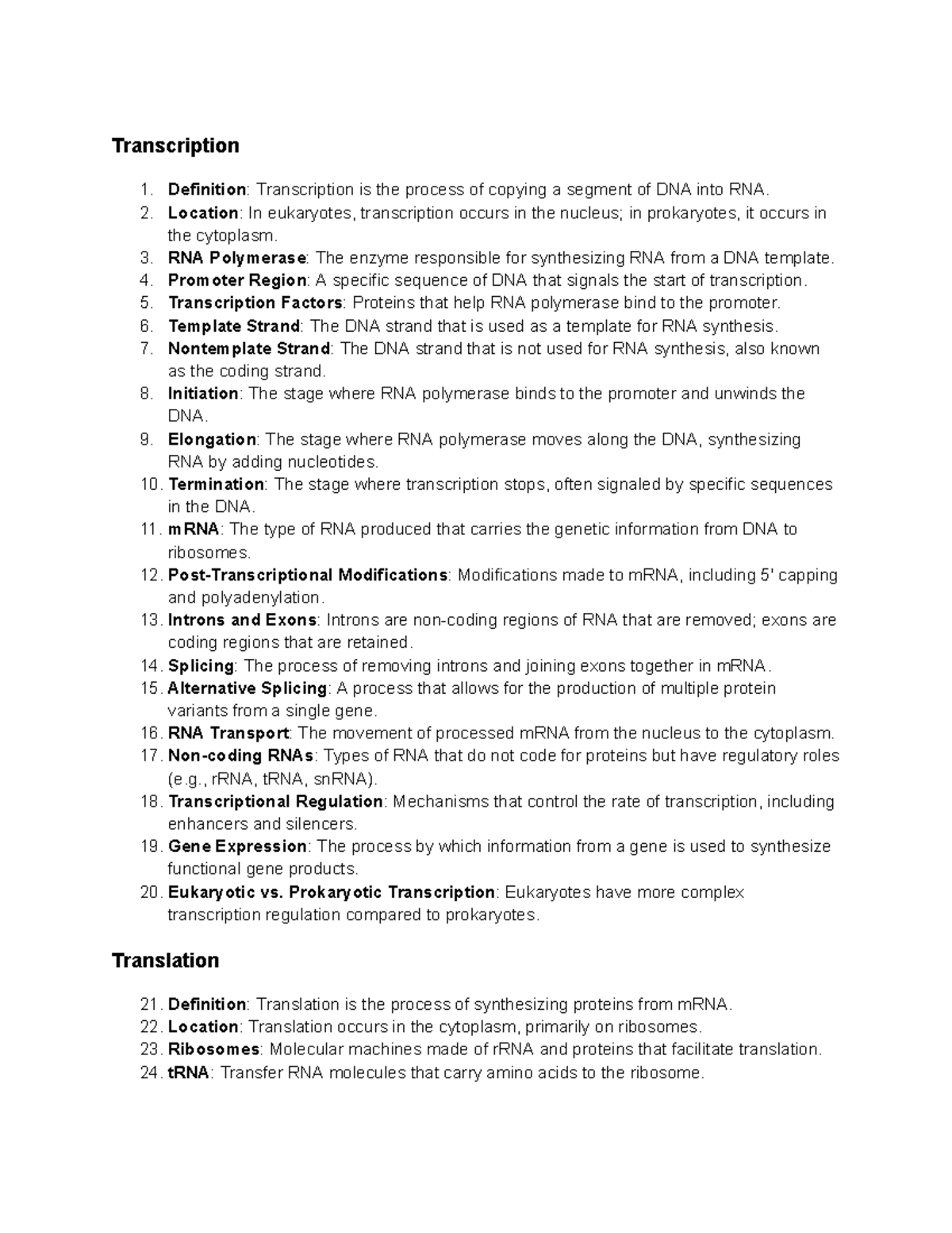 Transcription&Translation - Transcription Definition: Transcription is ...
