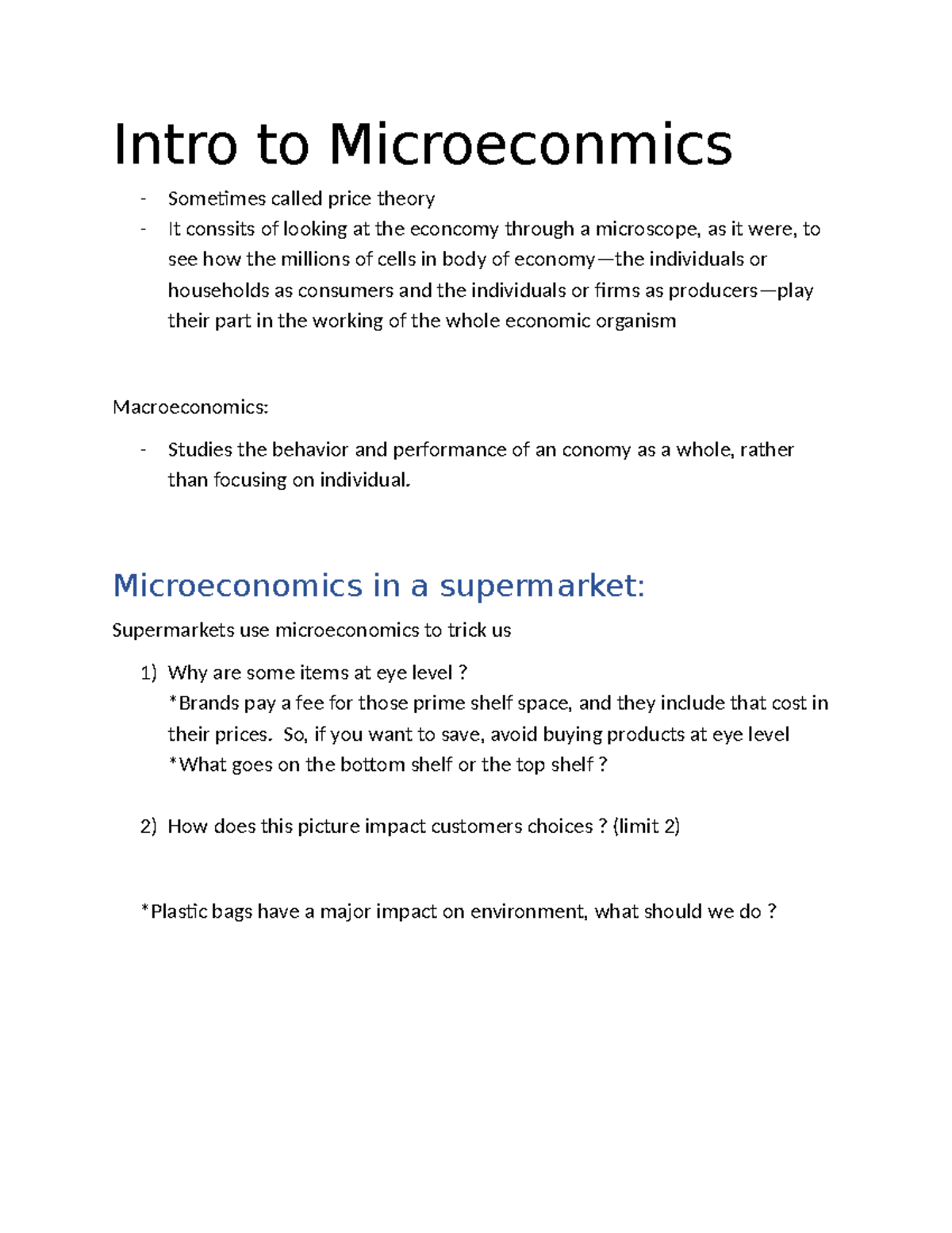 Intro to Microeconomics: Understanding Price Theory and Consumer ...