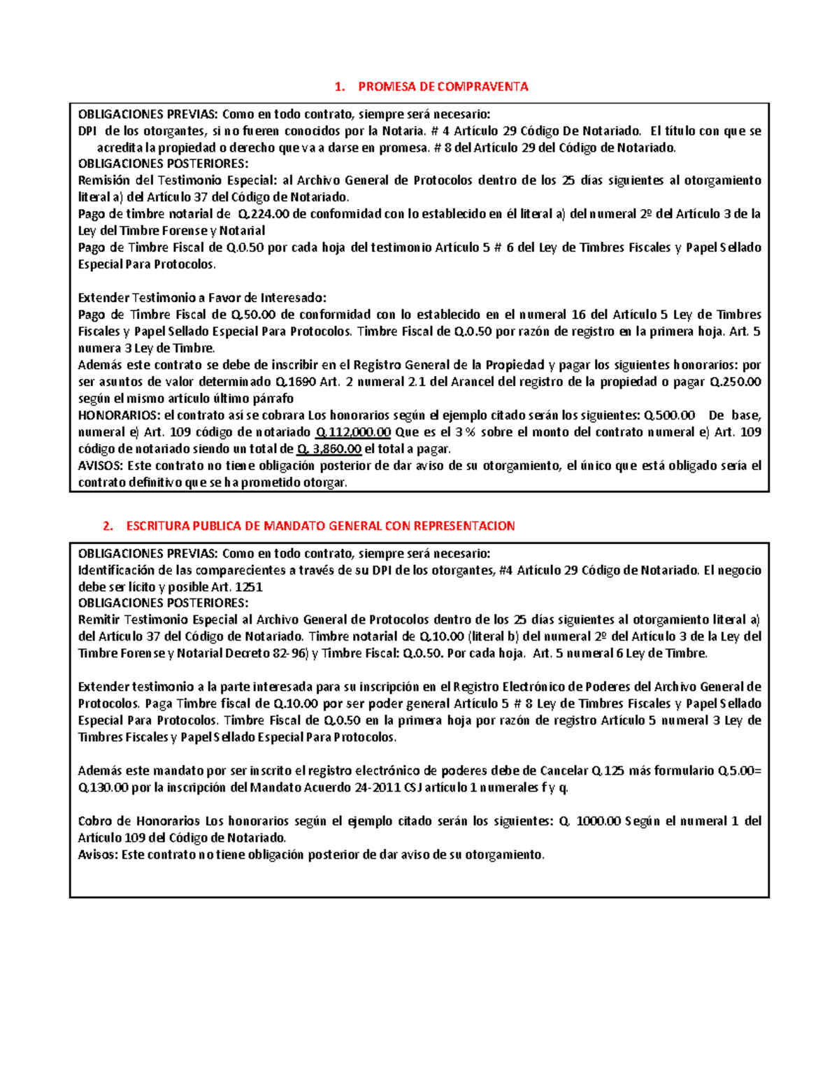 Obligaciones Previas y Posteriores de Instrumentos Civiles y Mercantiles - Document Preview