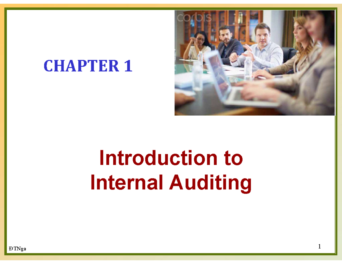 CHAPTER 1: Introduction to Internal Auditing - Key Concepts and ...