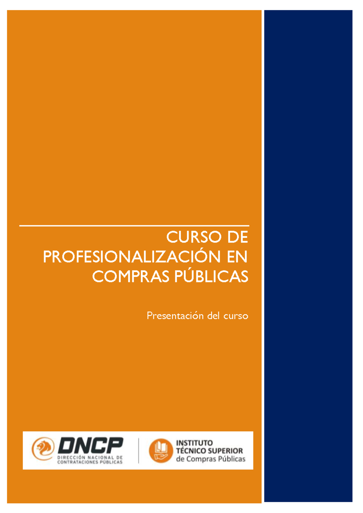 Presentación del Curso de Profesionalización en Compras Públicas - CNCP ...