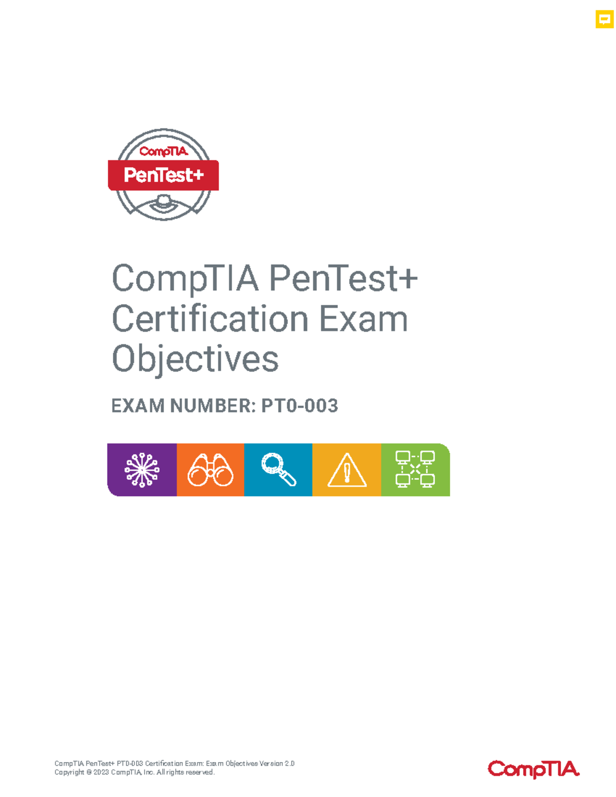 CompTIA PenTest+ PT0-003 Exam Objectives Overview - Version 2 Guide ...