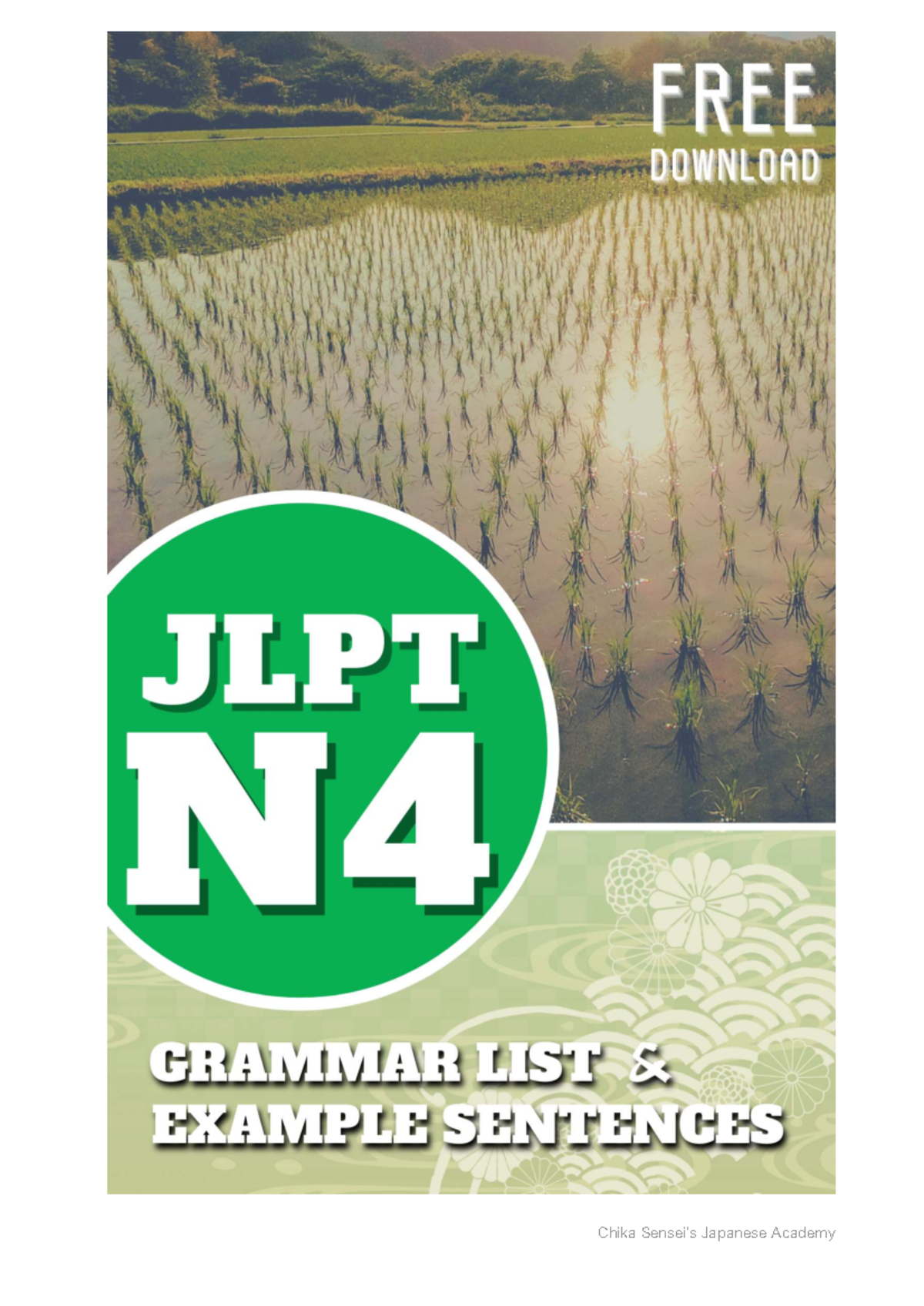 JLPT N4 Grammar Guide with Example Sentences - Studocu