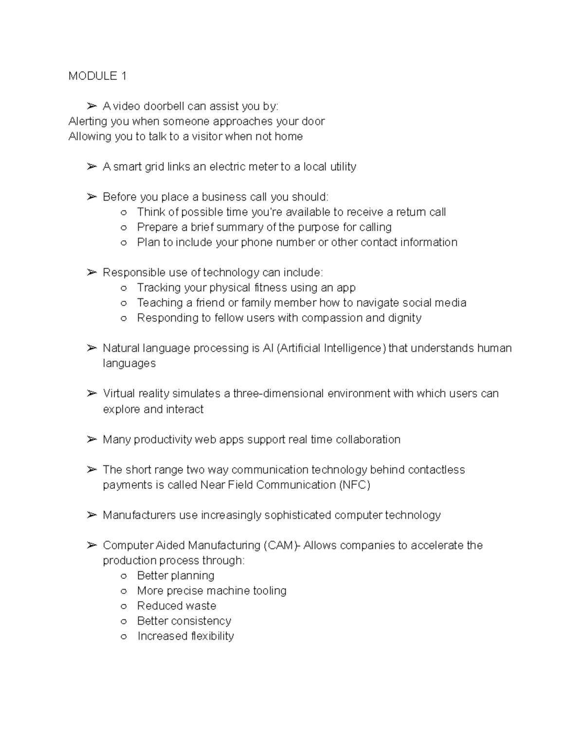 Computer Concepts ICON102 Modules 1-5 Study Notes - Studocu