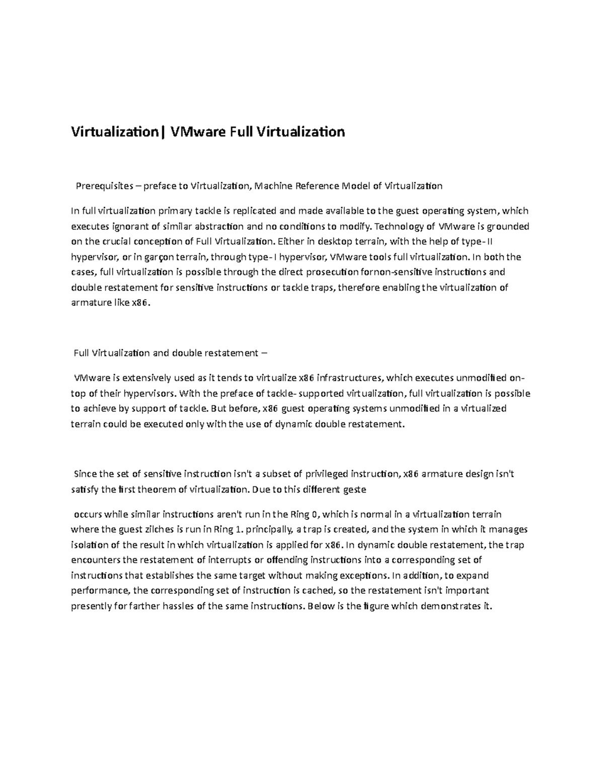 VMWARE 101: Full Virtualization Concepts & Mechanics Explained - Studocu