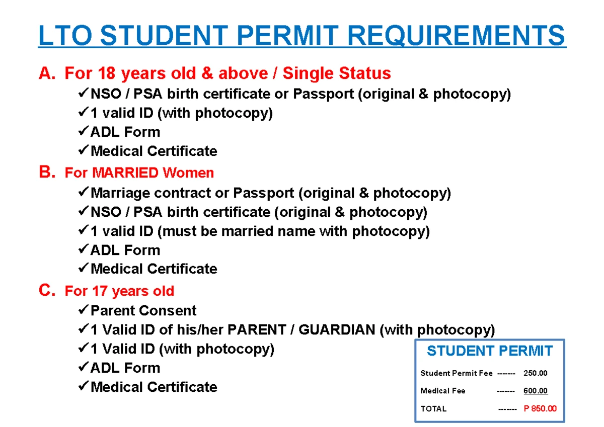 LTO Medical Certification Application Process Explained - Studocu
