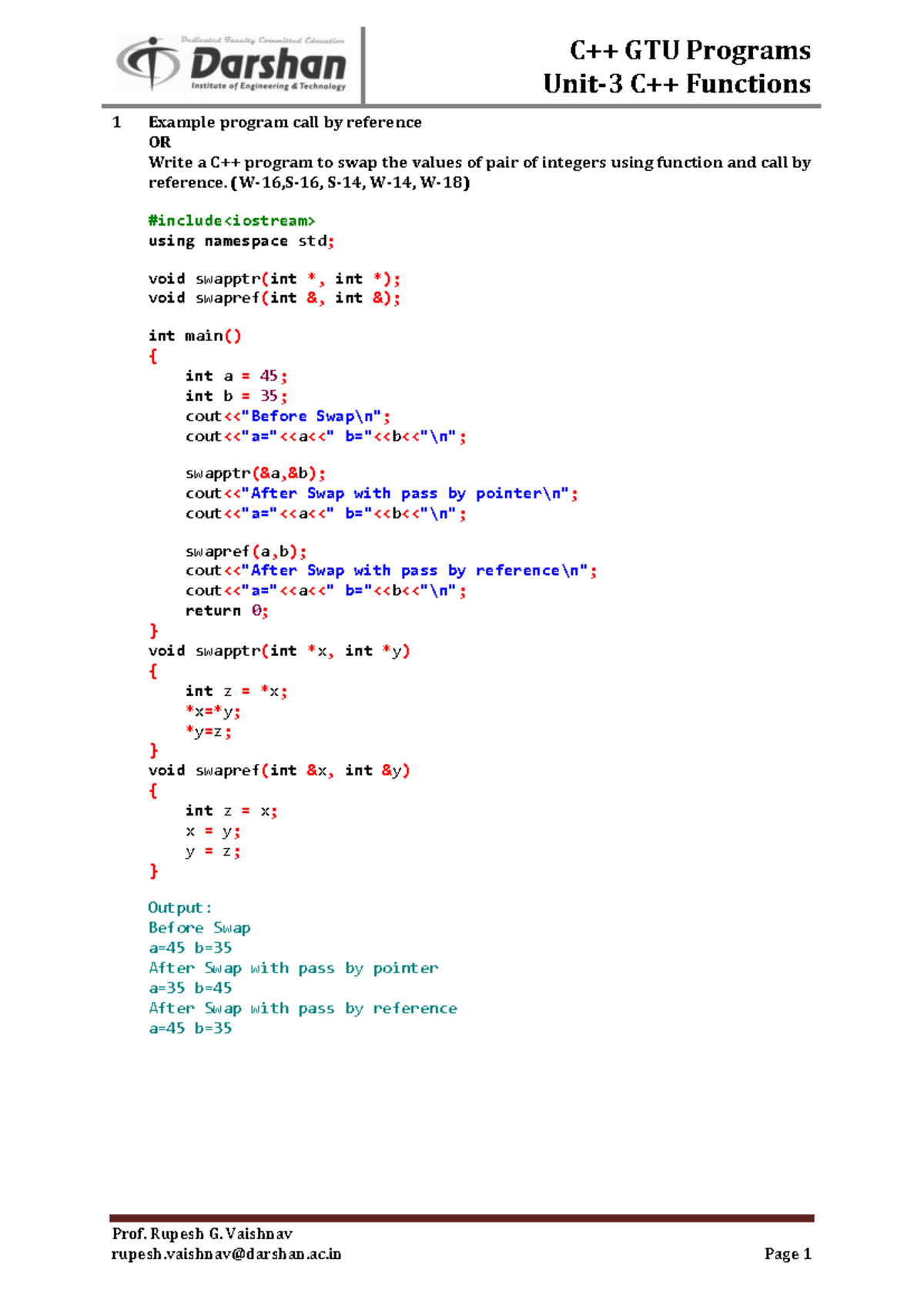 E-Notes PDF All 2005 2019041929 AM - GTU Programs Functions 1 Example ...