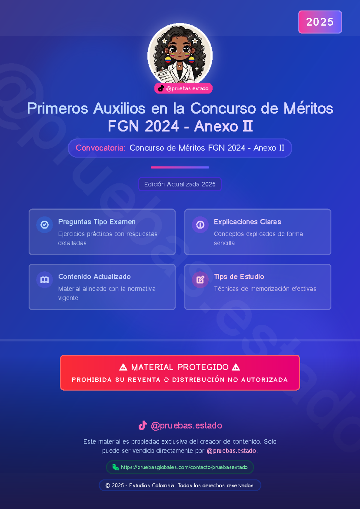 Primeros Auxilios: Concurso de Méritos FGN 2024 - Anexo II - Studocu