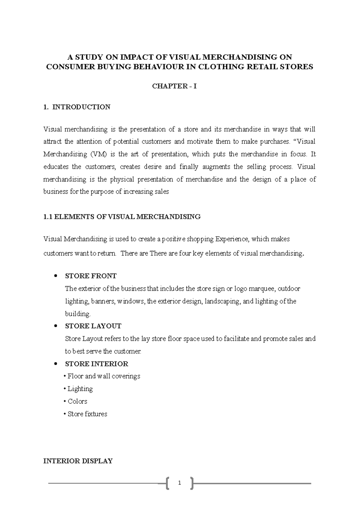 Project 2 - Visual Merchandising's Impact on Consumer Buying Behavior ...