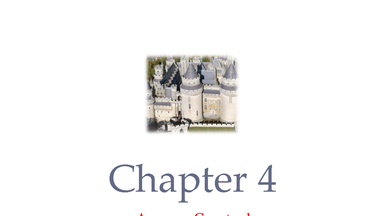 Lesson 4: Access Control Principles and Policies - Studocu