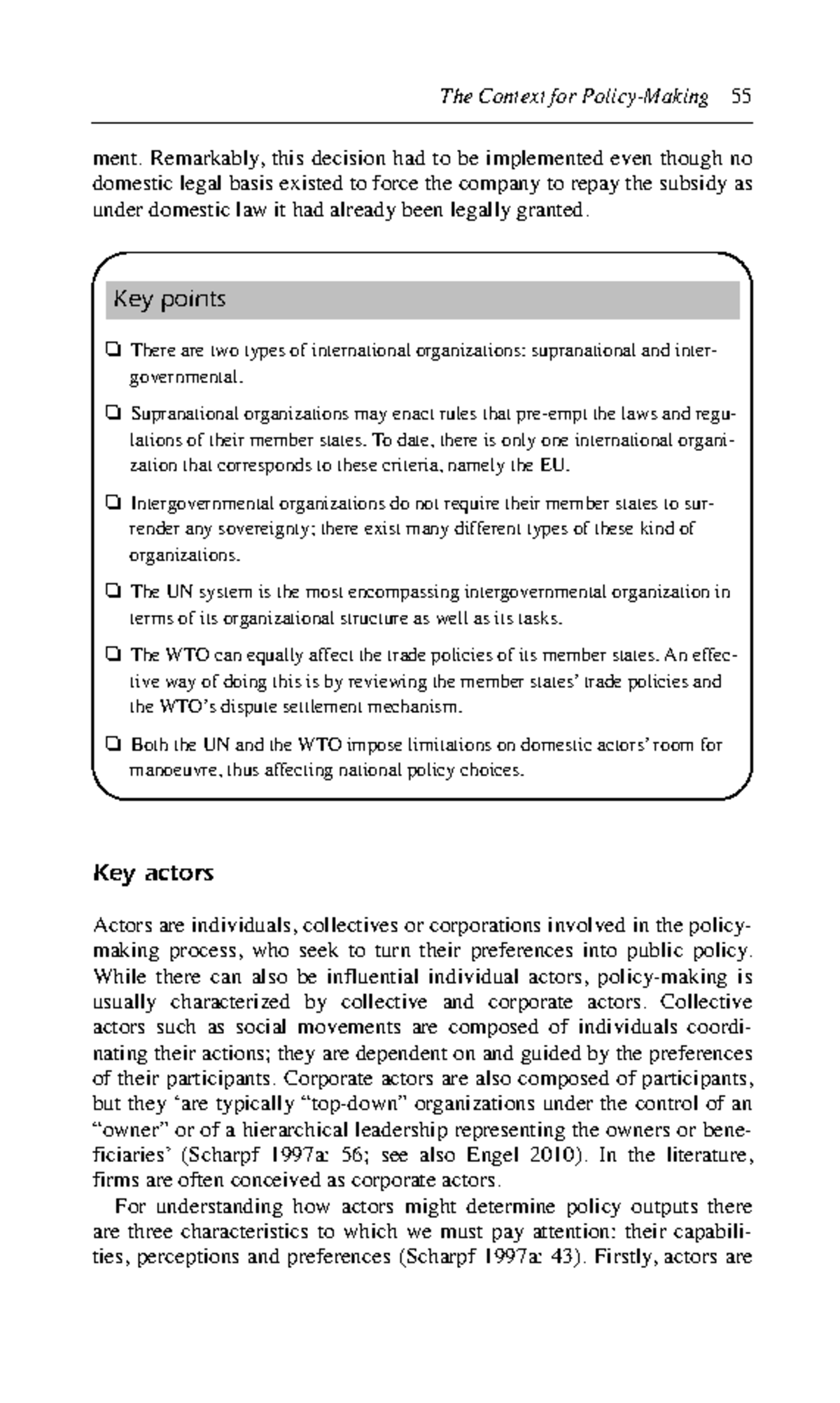 X2.4. Week 4-5 - Key Actors and Institutions in Public Policy - Studocu