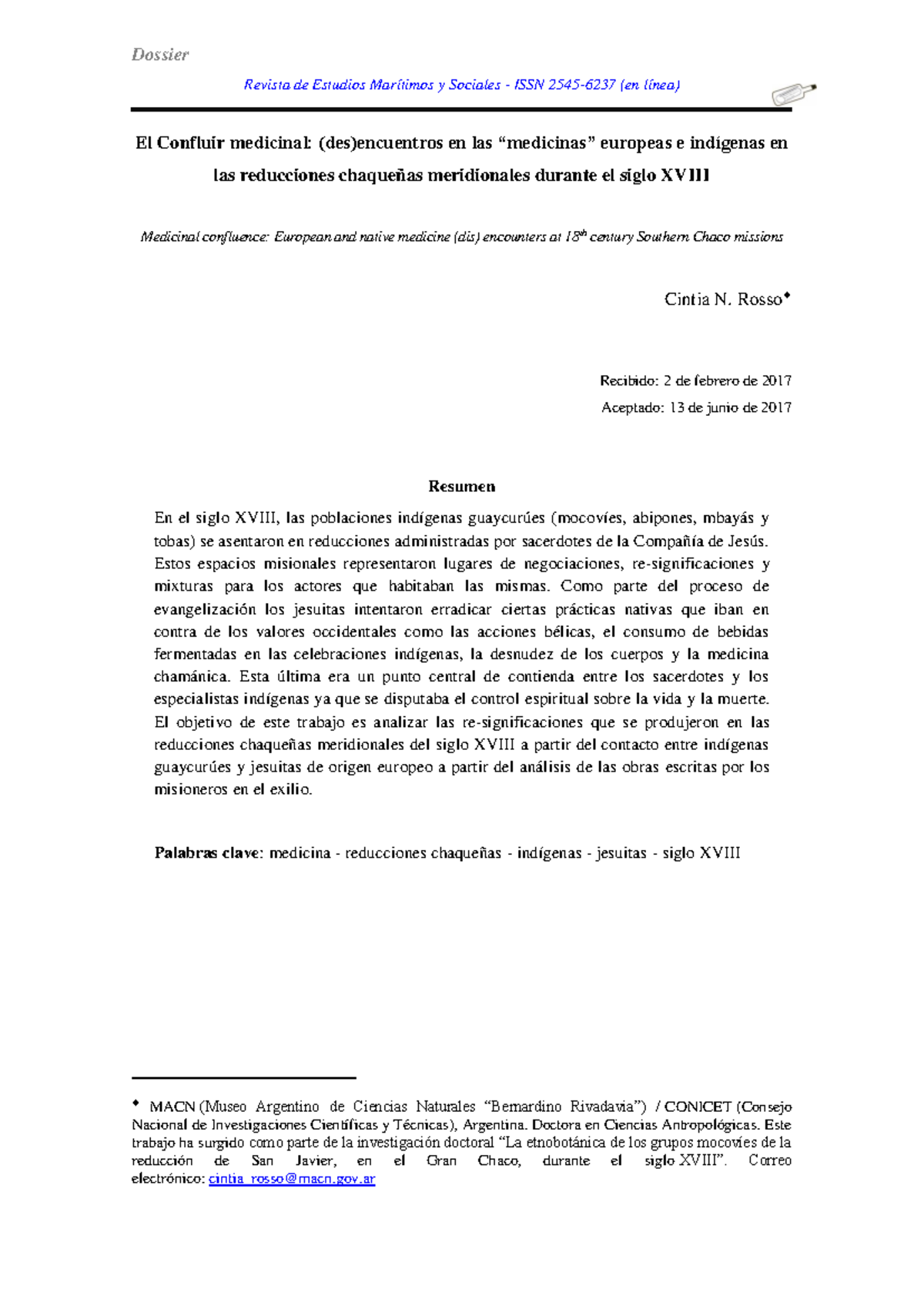 Dialnet-El Confluir Medicinal-6298900 - Dossier Revista de Estudios ...