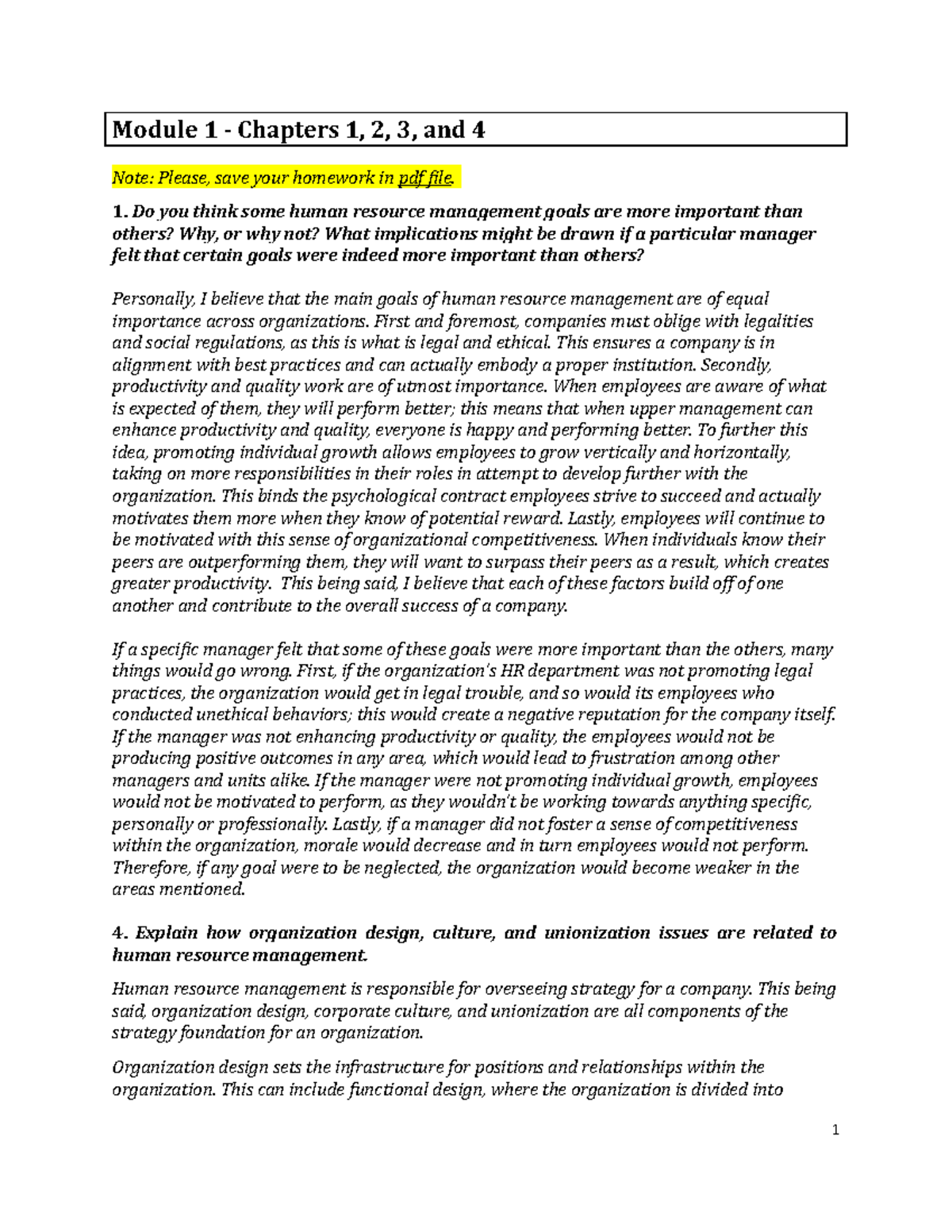MGT 307 Module Summary and Key Concepts by Ivana Zilic - Studocu