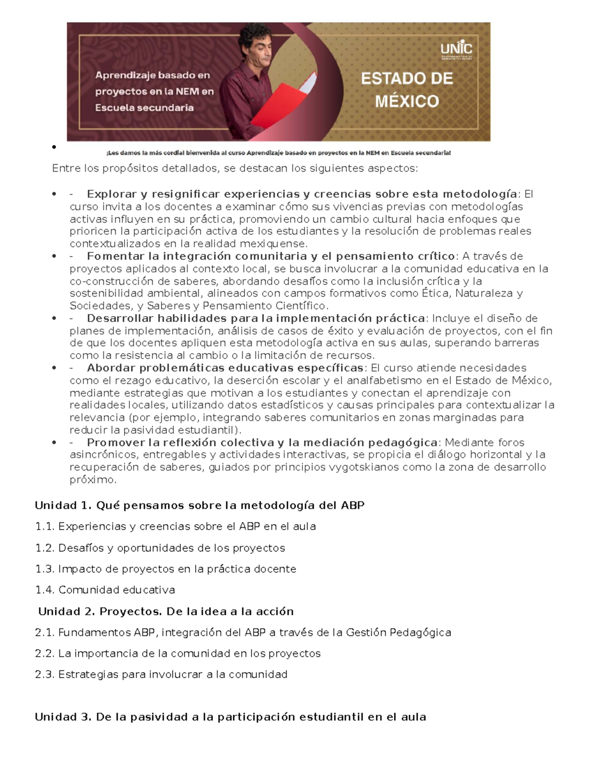 Módulo 1 - Metodología para el Aprendizaje Basado en Proyectos ...