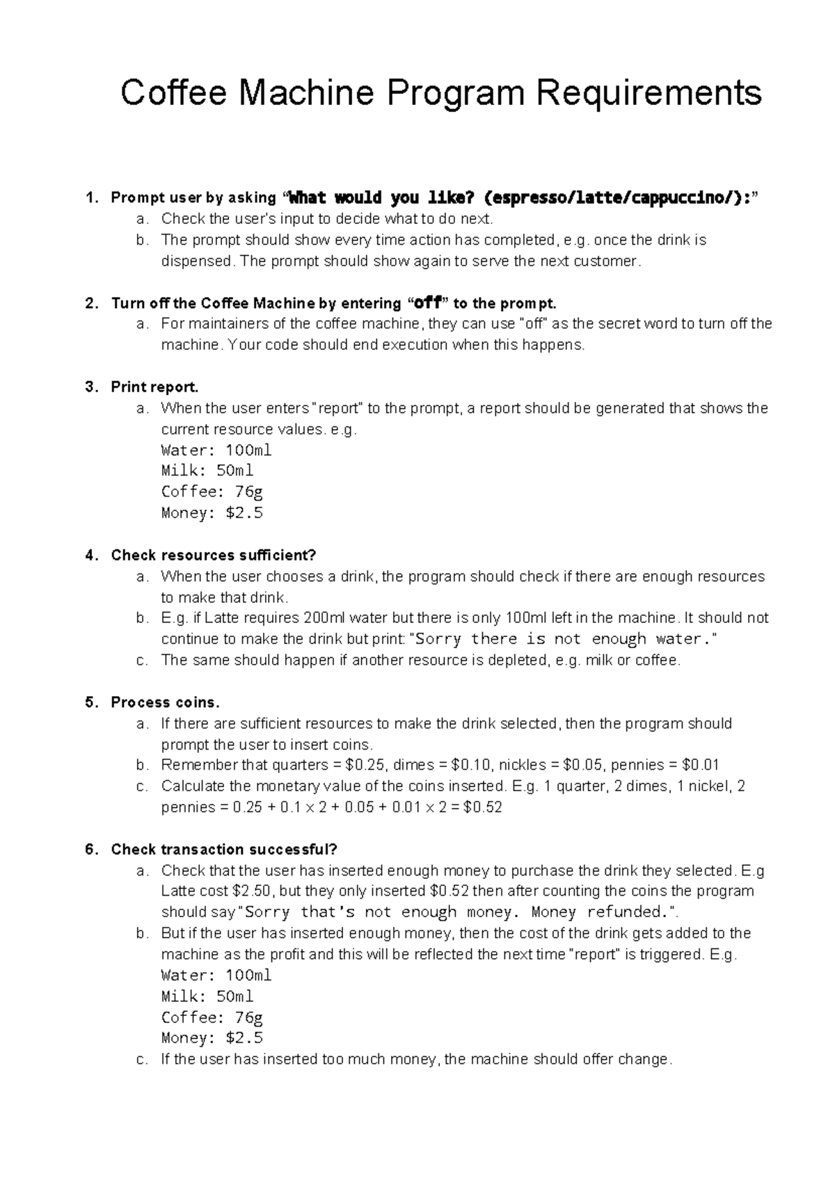 Coffee+Machine+Program+Requirements - Coffee Machine Program ...