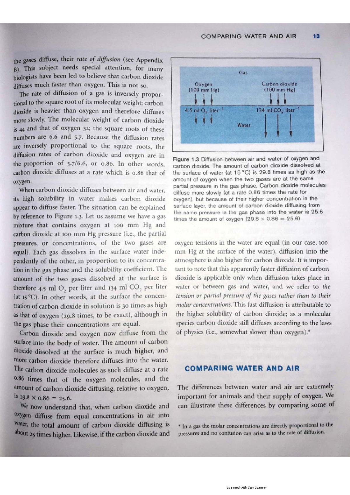 Diffusion Rates of Gases in Water and Air - Studocu