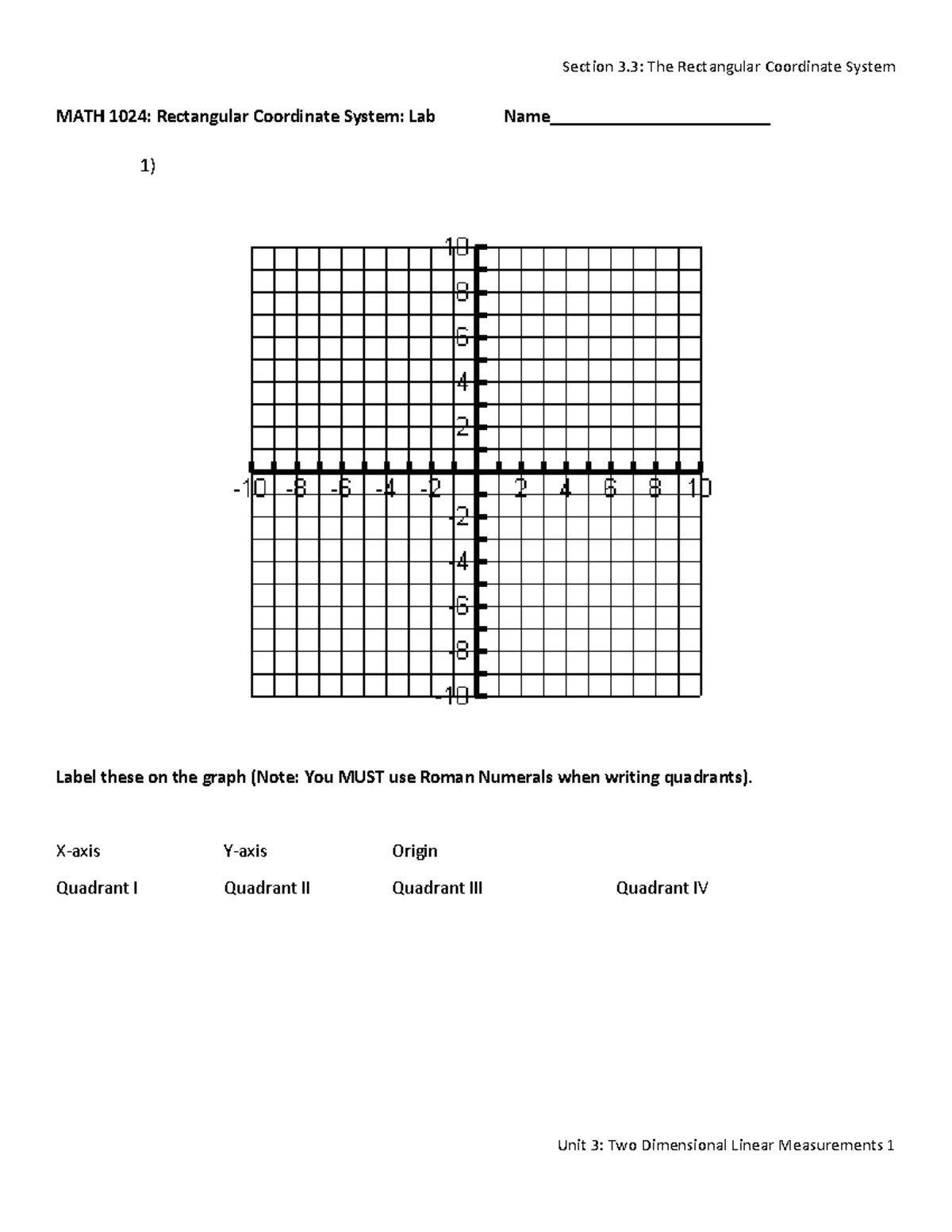 MATH 1024: Section 3.2 Formula Rearrangement Lab Notes - Studocu