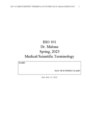 BIO101 Chapter 22 Study Guide: DNA Structure and Function - Week ...