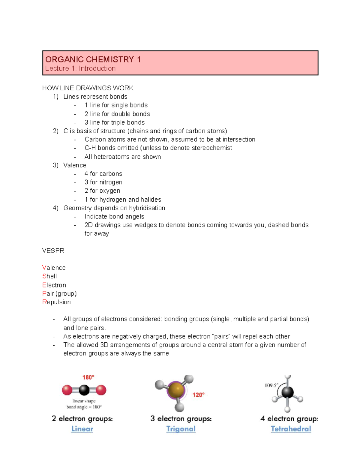 CHEM 1B Lecture Notes: Organic Chemistry Fundamentals - Studocu