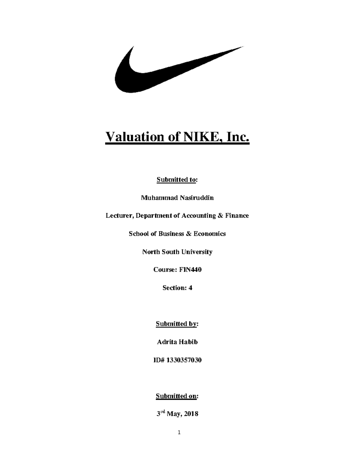 Nike outstanding shares 2018 best sale