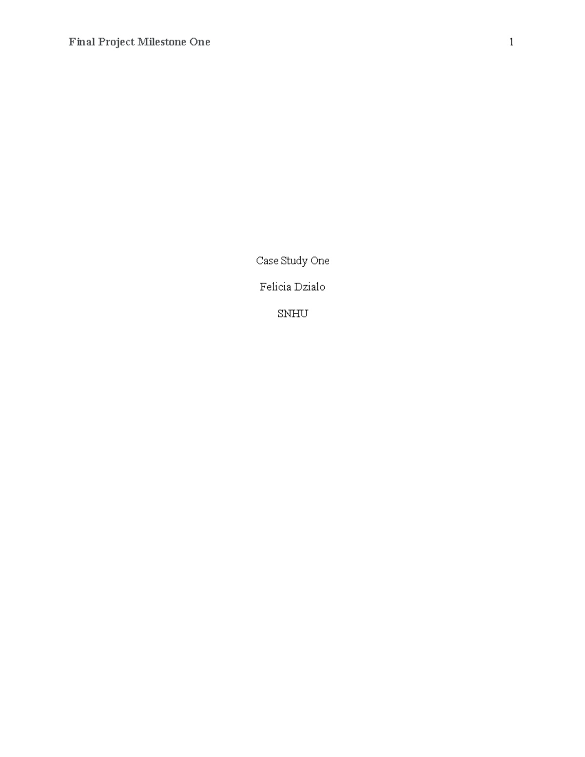 BUS 307 3-1 Final Project Milestone One: Homeopathic Business Case ...