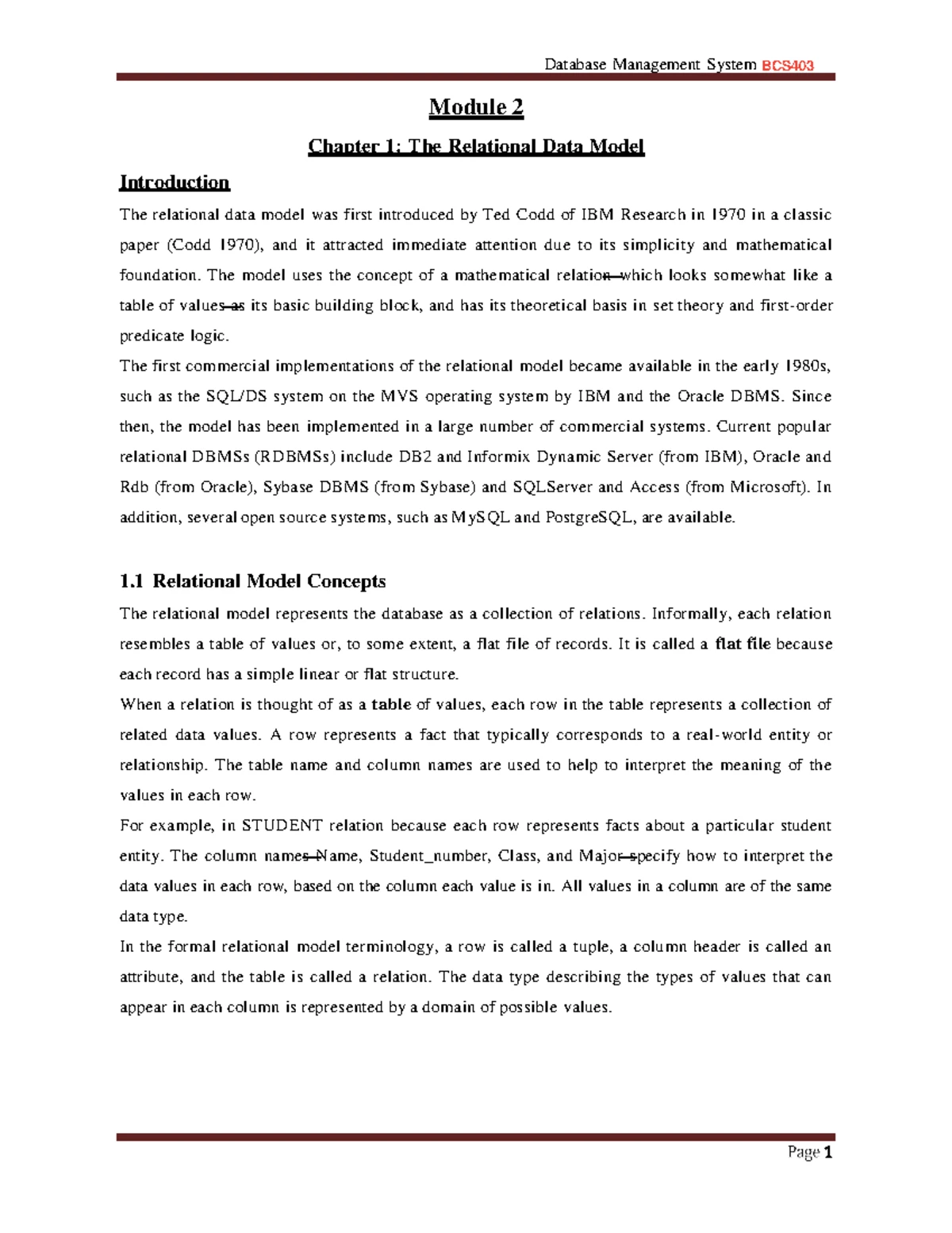 Module 4: Database Design Theory and Normalization - BCS403 - Studocu