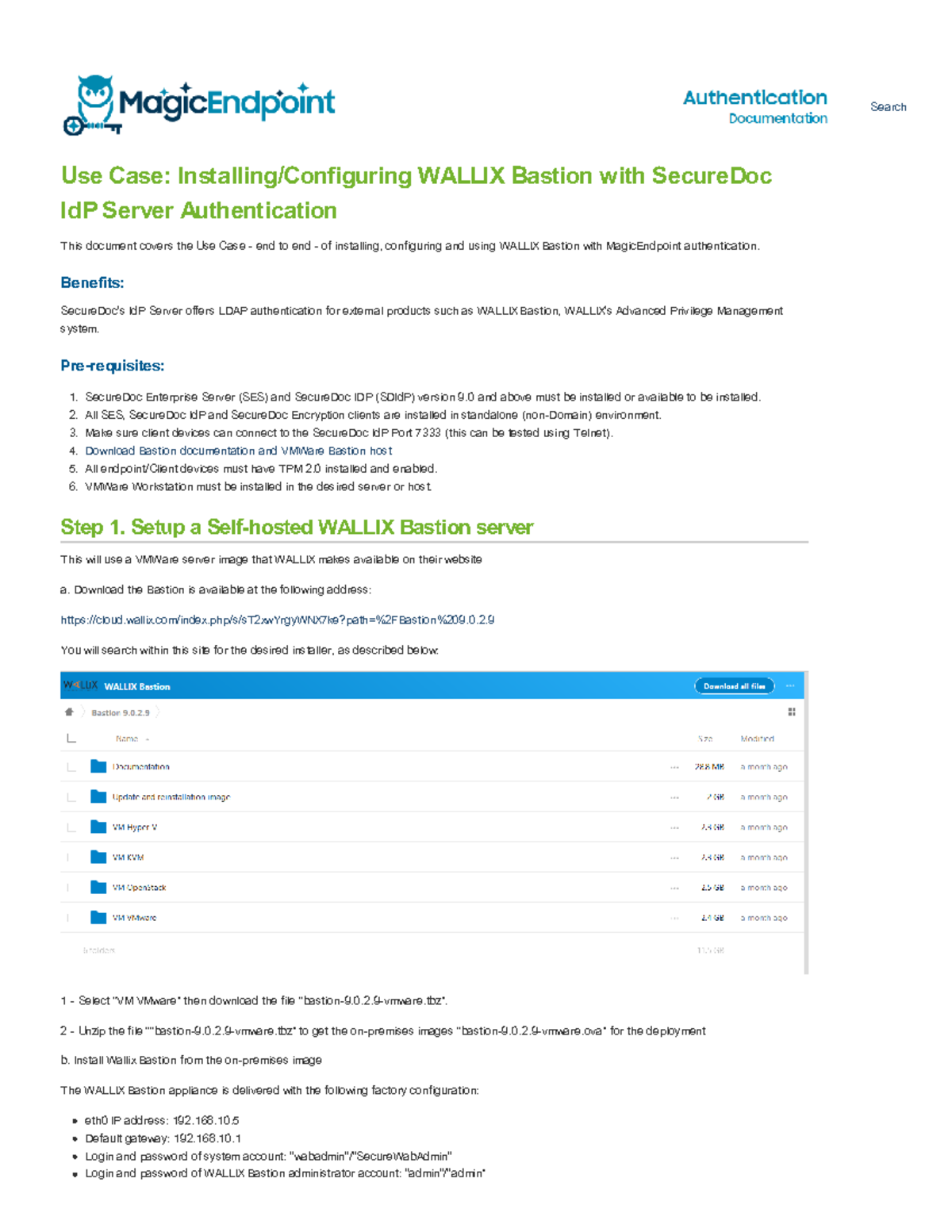 WALLIX Bastion Configuration Guide with SecureDoc IdP - Use Case - Studocu