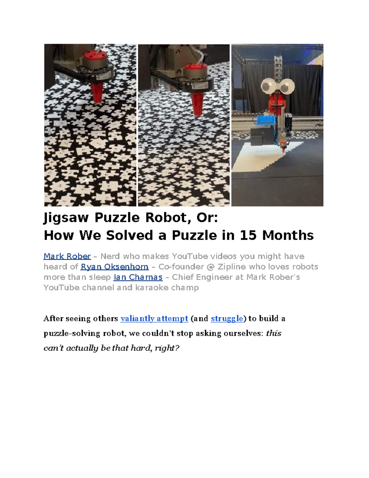 Puzzle Robot - Technical Writeup-compressed - Jigsaw Puzzle Robot, Or ...