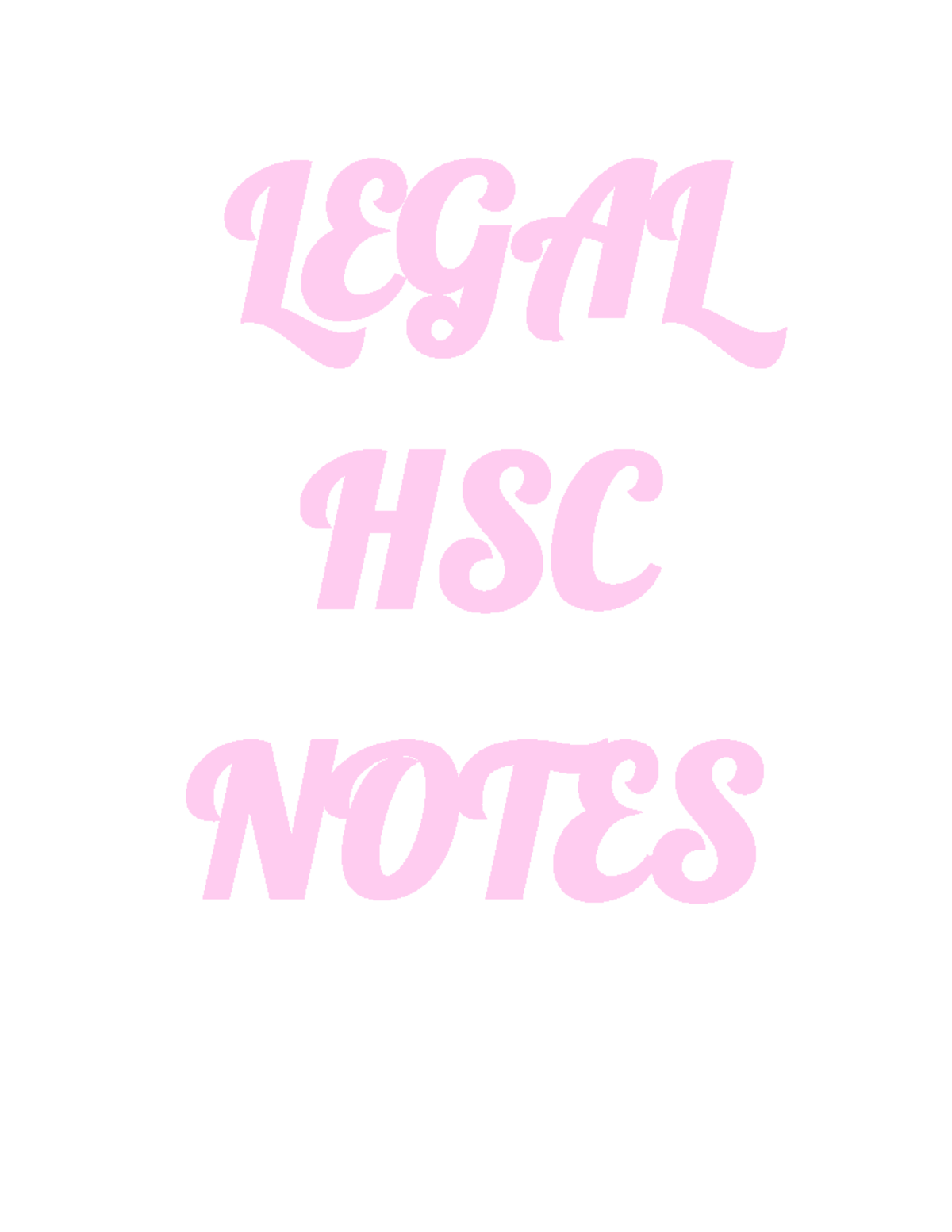 Legal HSC Notes - crime - HSC NOTES - Studocu