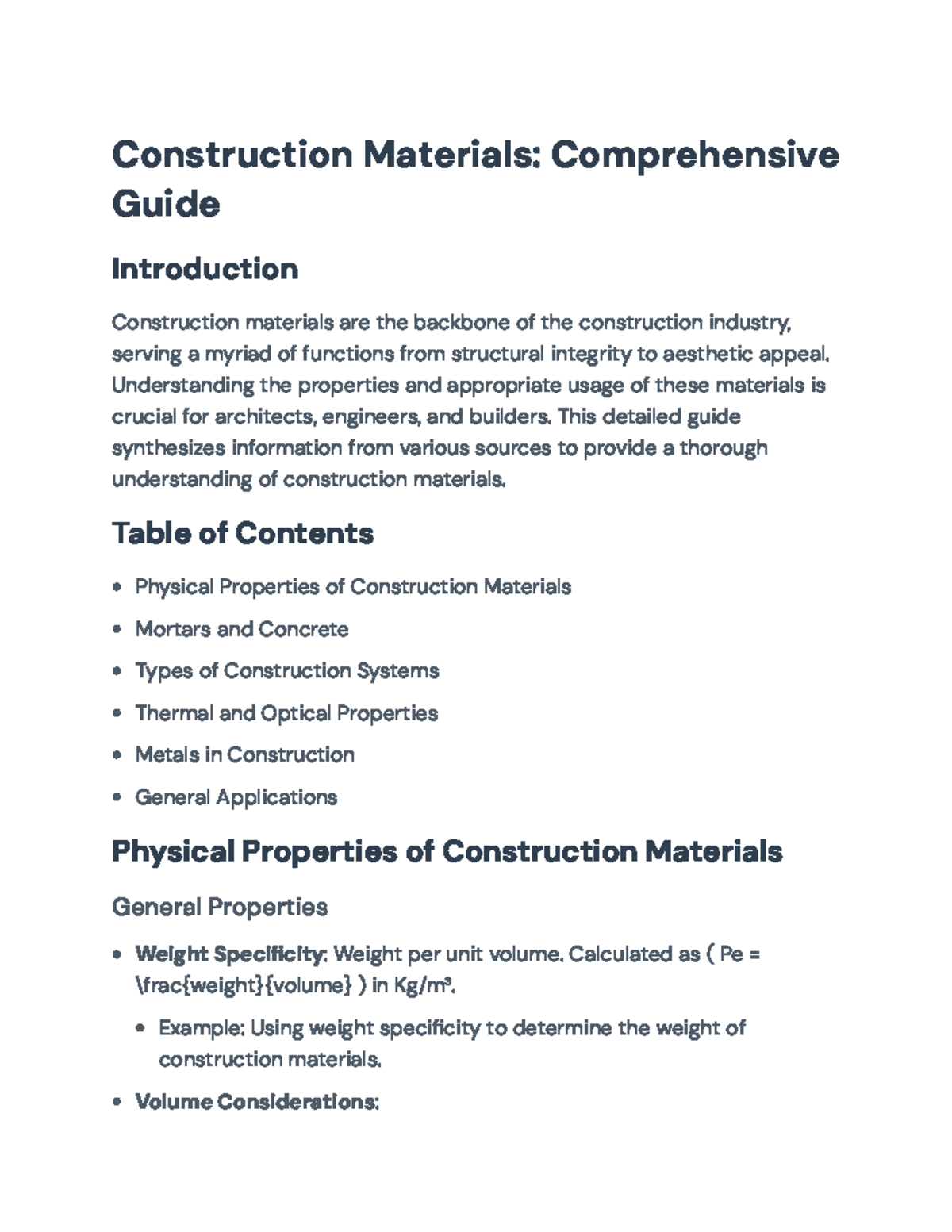 Construction Materials: Comprehensive Guide for Architects and ...