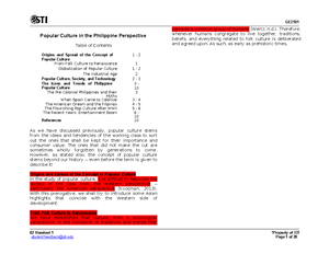 Lesson 2 - popculture - 02 Handout 1 *Property of STI Popular ...