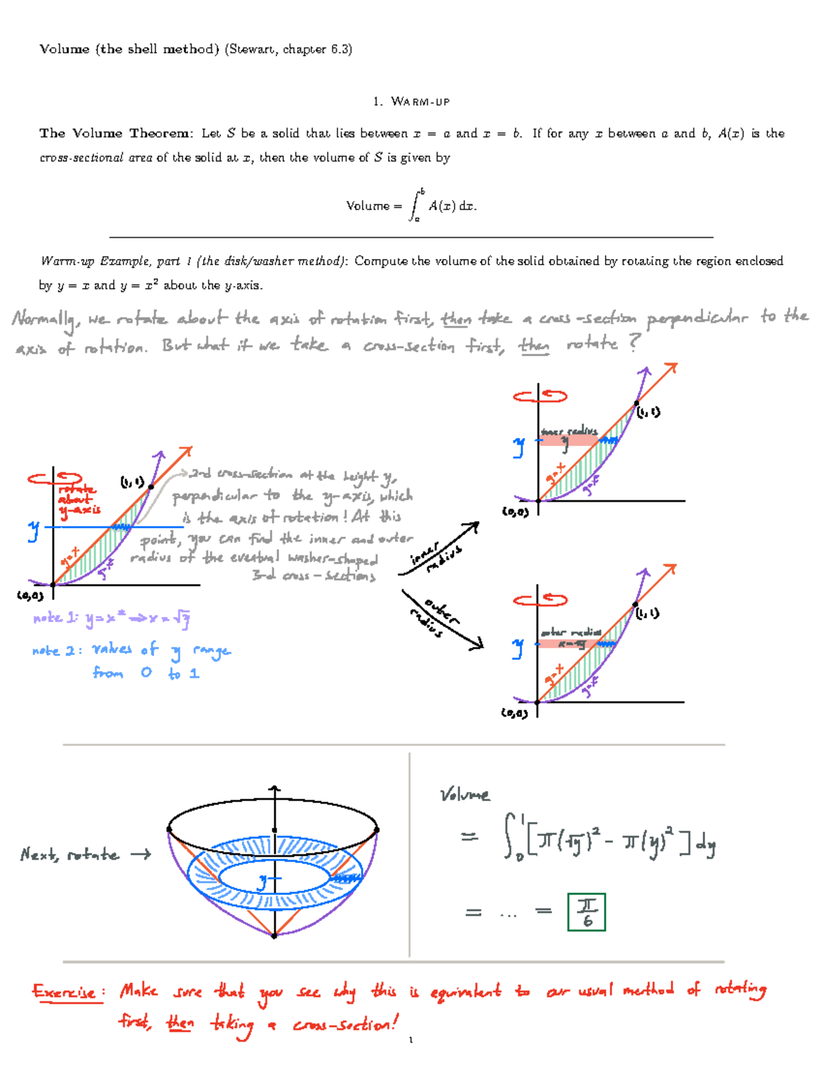 Ch__6_3__Volumes__shell_method_.pdf - Volume (the shell method ...