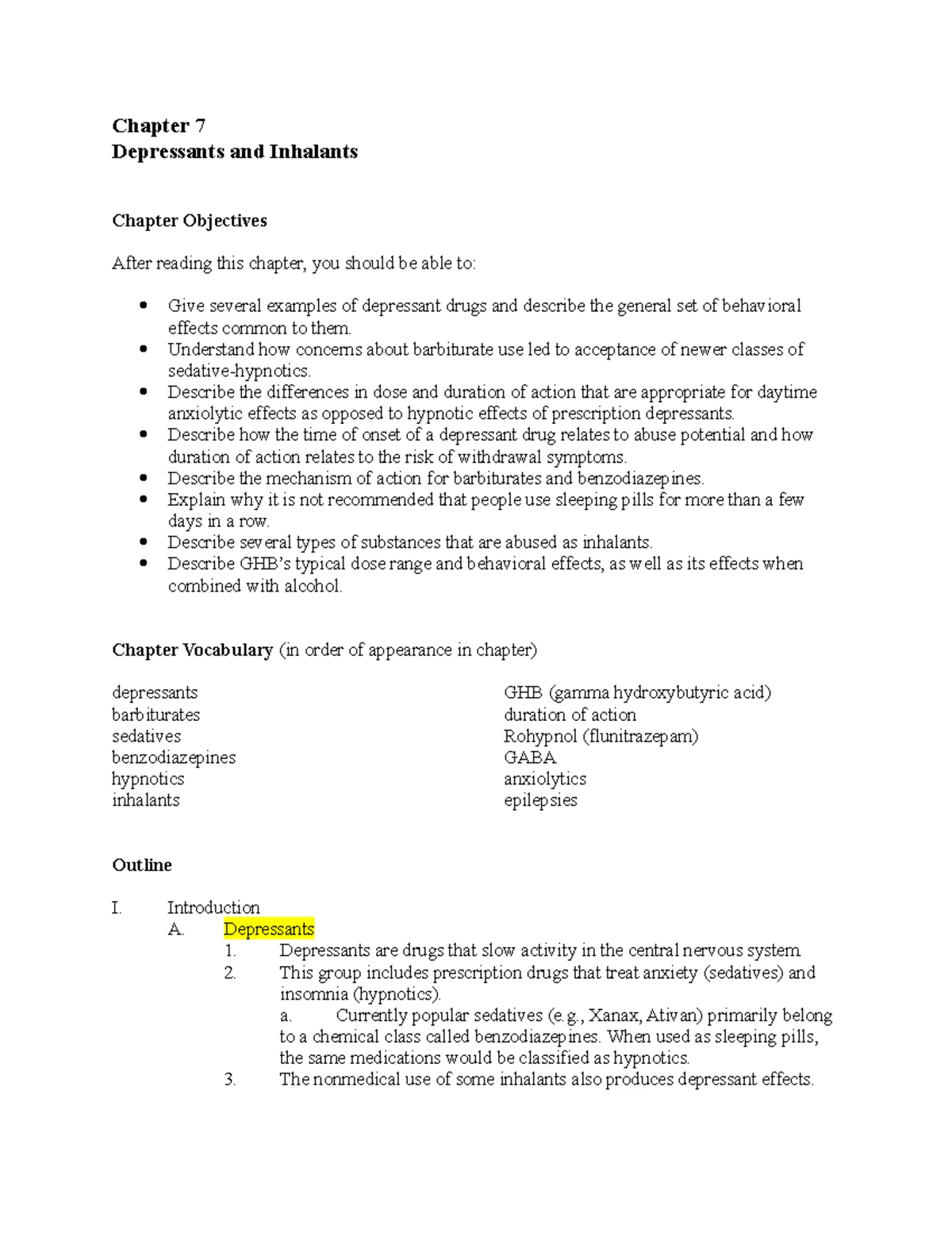 Chapter 5 Objectives Vocabulary Outline Key Points - Chapter 5 The ...