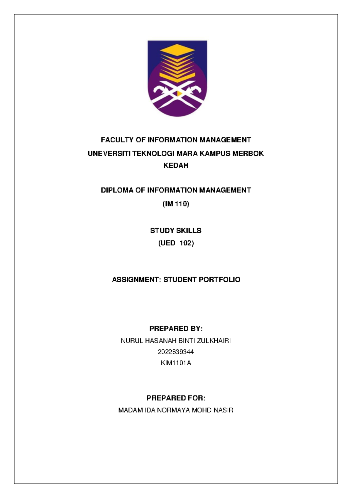 Assignment 1 Ued102 Pdf Faculty Of Information Management Uneversiti Assignment 1 Ued102 Pdf Faculty Of Information Management Uneversiti