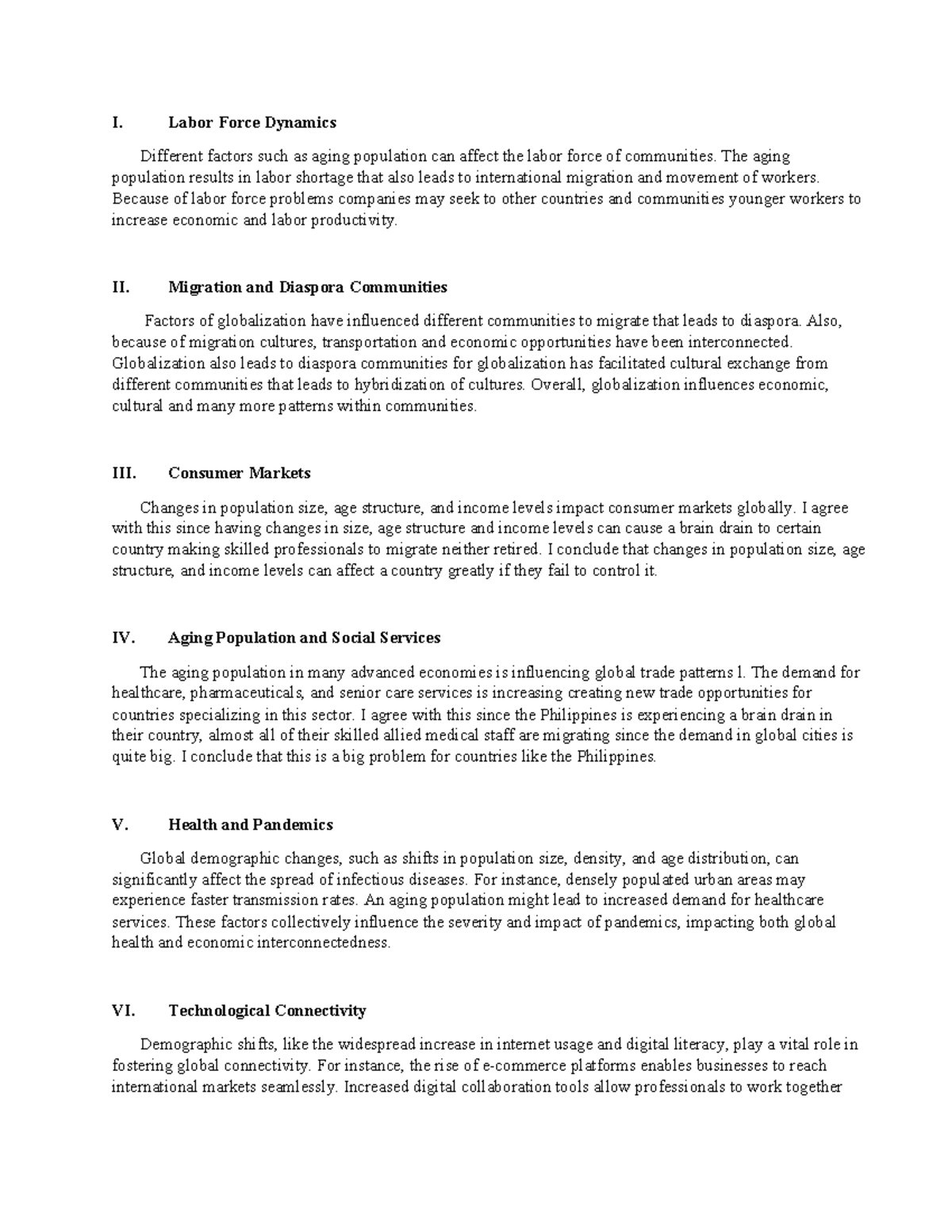 Socioeconomic Dynamics in Labor and Migration: Final Exam Notes - Studocu