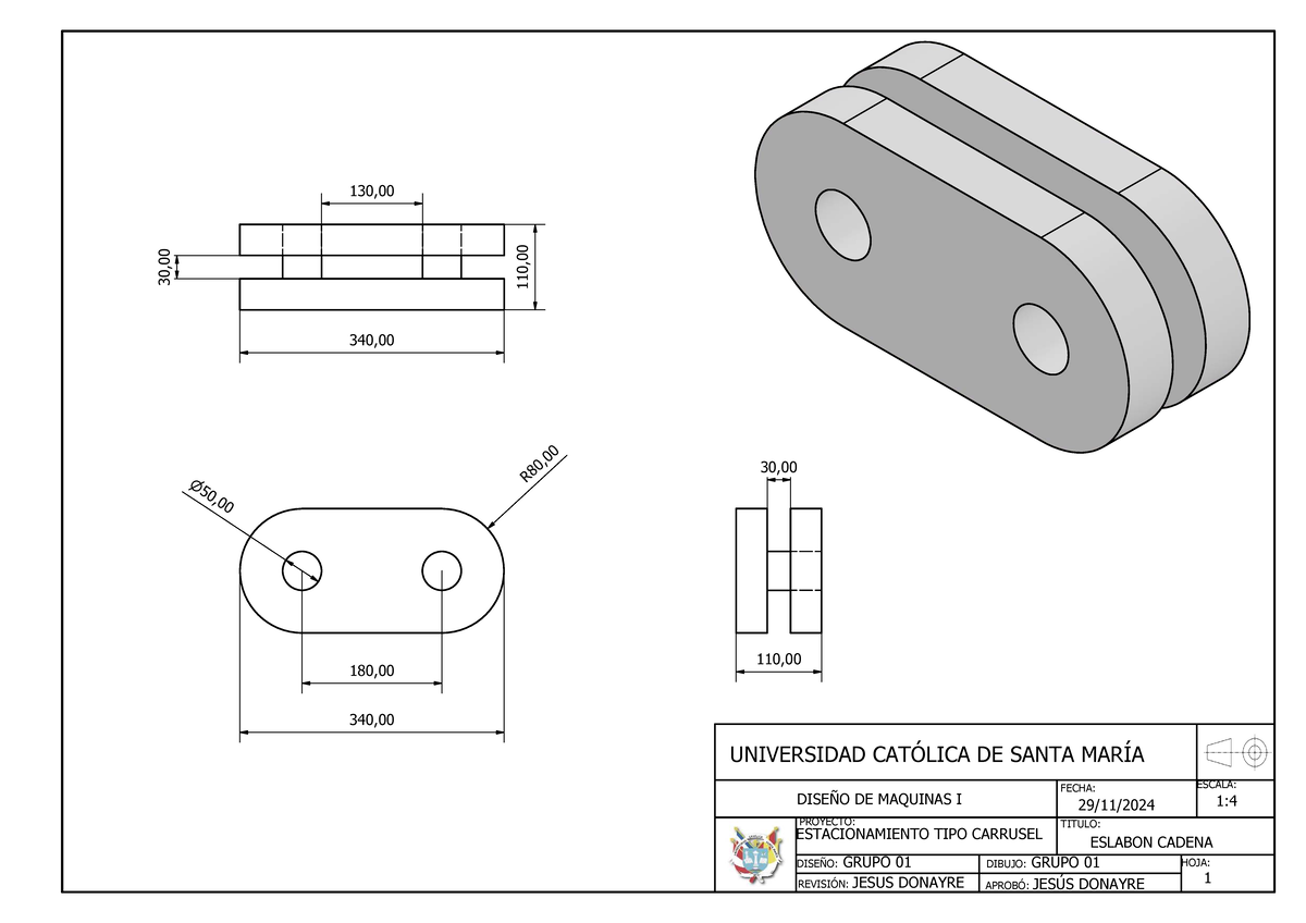 Eslabon Cadena - gaa - Dibujo arquitectónico II - UNIVERSIDAD CATÓLICA ...