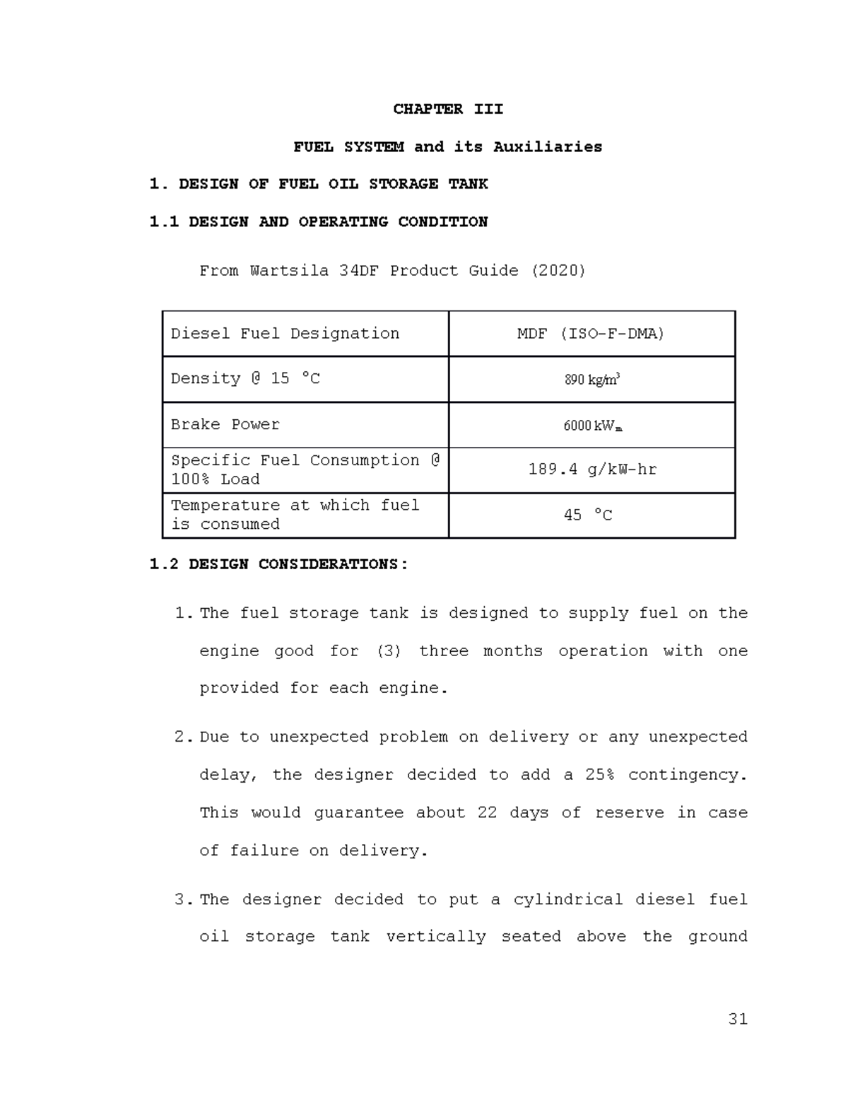 Chapter 3 - Fuel System Design & Auxiliaries (ENGR101) - Studocu