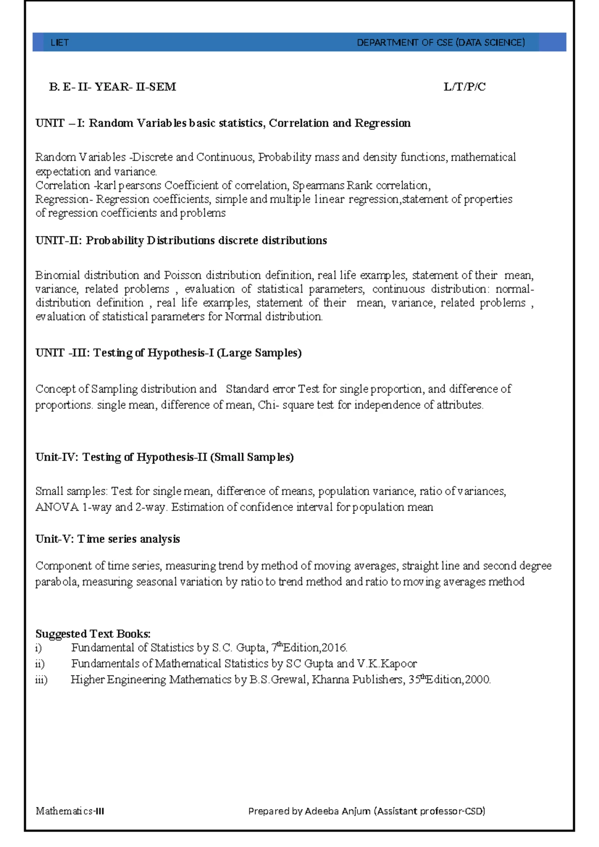 AMP 198 - Summary Btech Computer Science and Engineering - Practical 1 ...