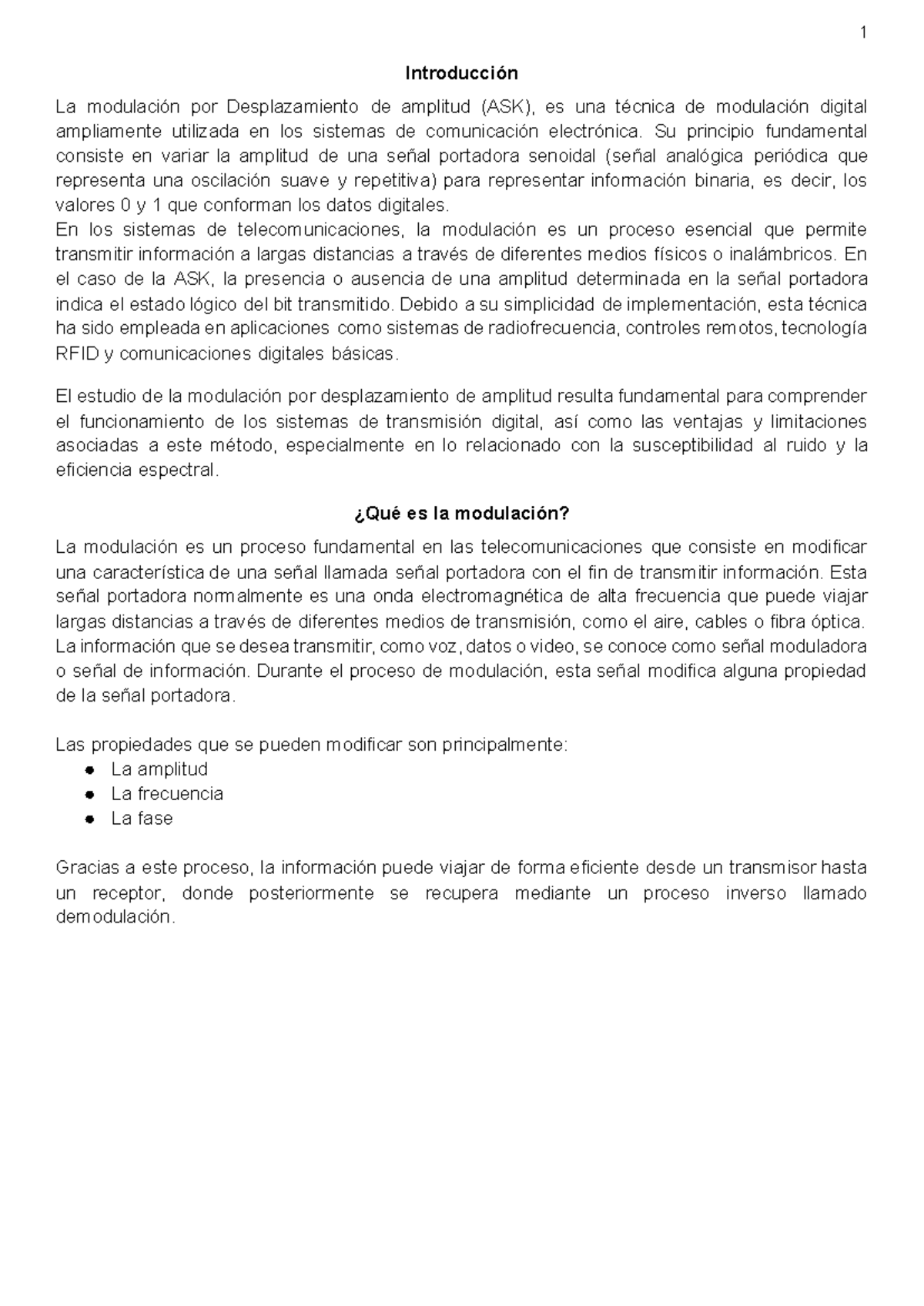 Modulación por Desplazamiento de Amplitud (ASK) en Telecomunicaciones ...
